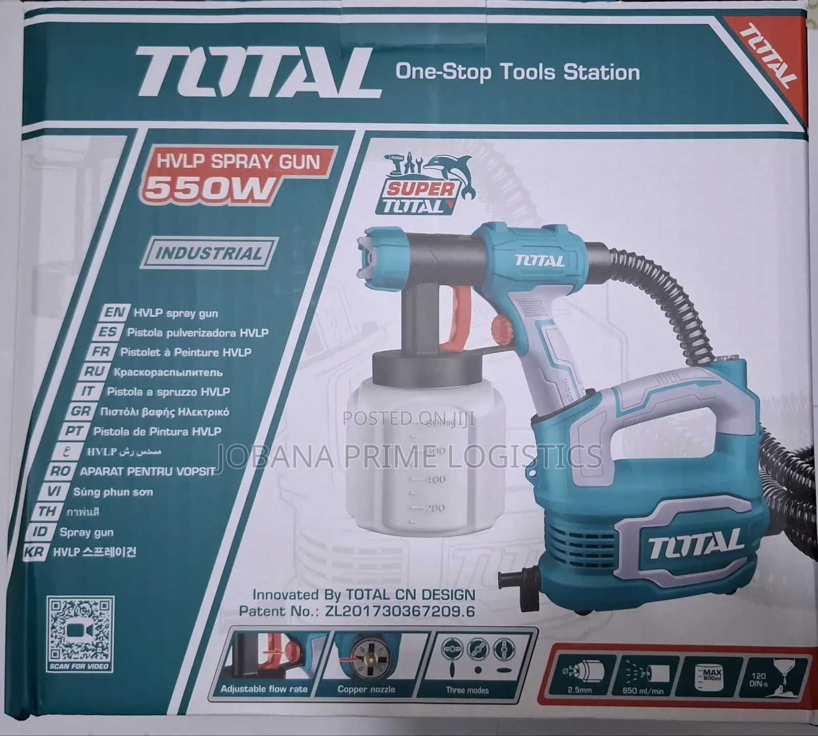 Total HVLP Spray Gun 550w