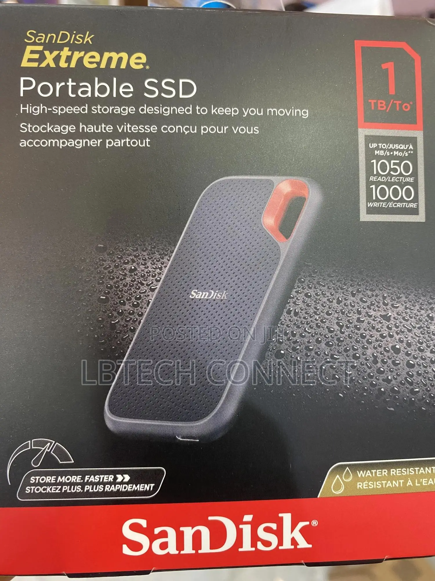 Sandisk 1tb Extreme Portable External SSD - Up to 1000mb/S