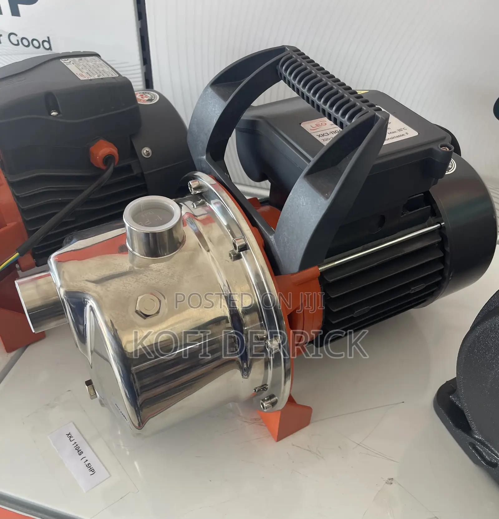 1.5hp Jet Pump - Leo Water Pump (Stainless Steel)