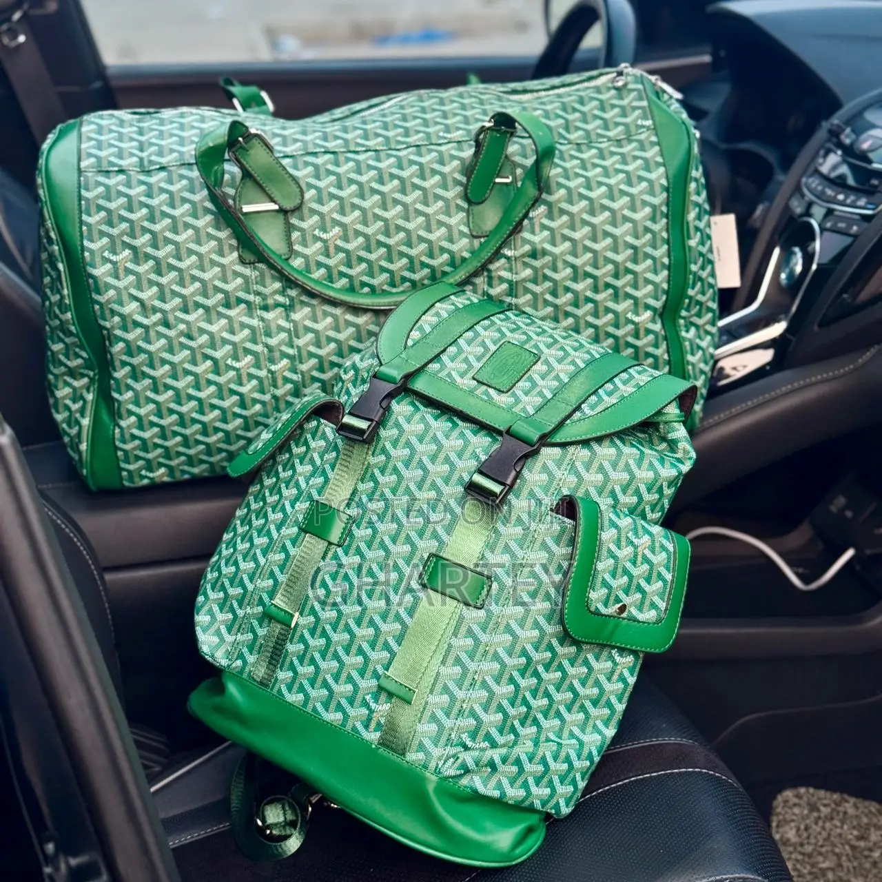 Luxury Goyard Travel Set Green