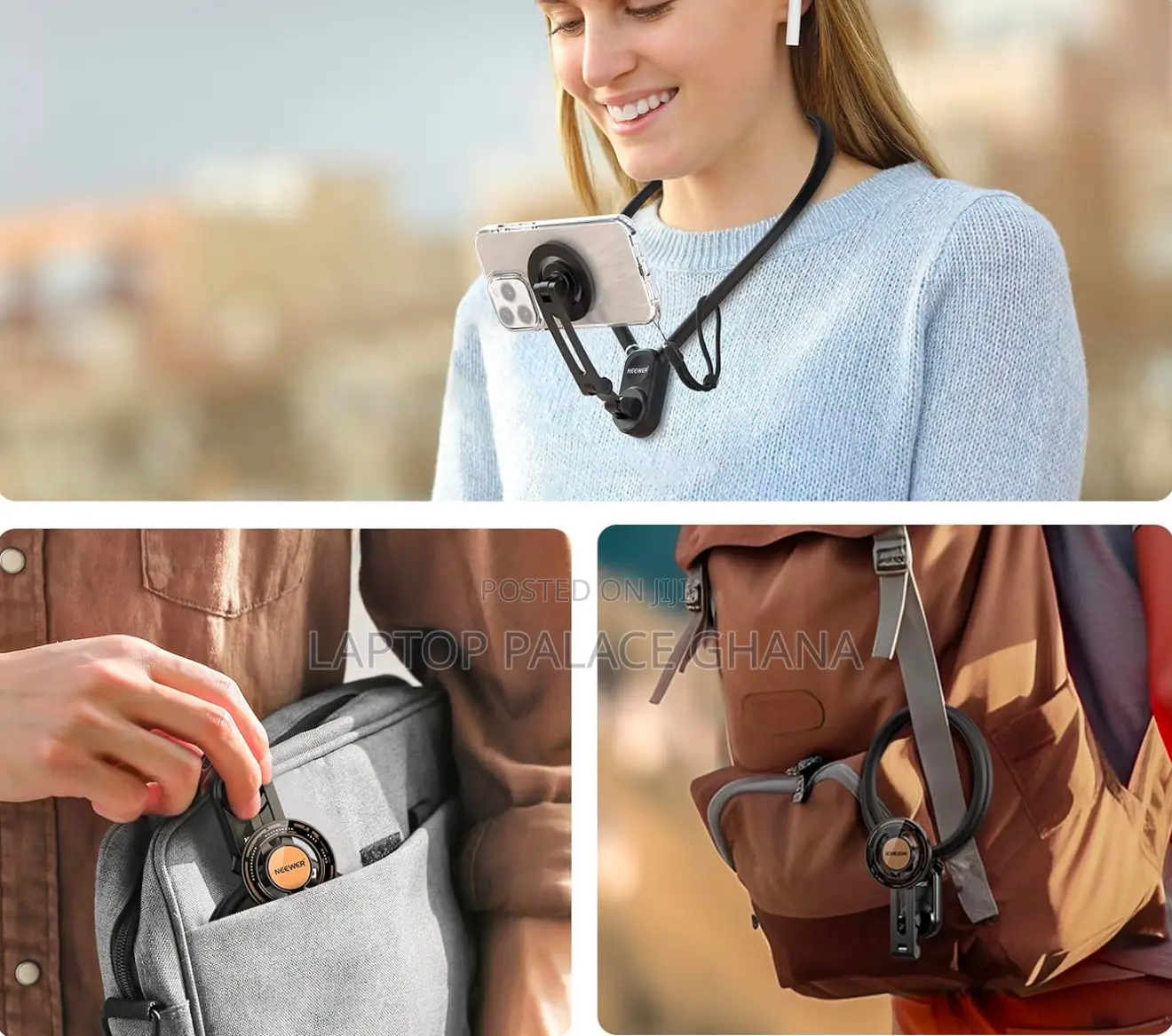 Neewer Magnetic Neck Holder for Action Camera Phone