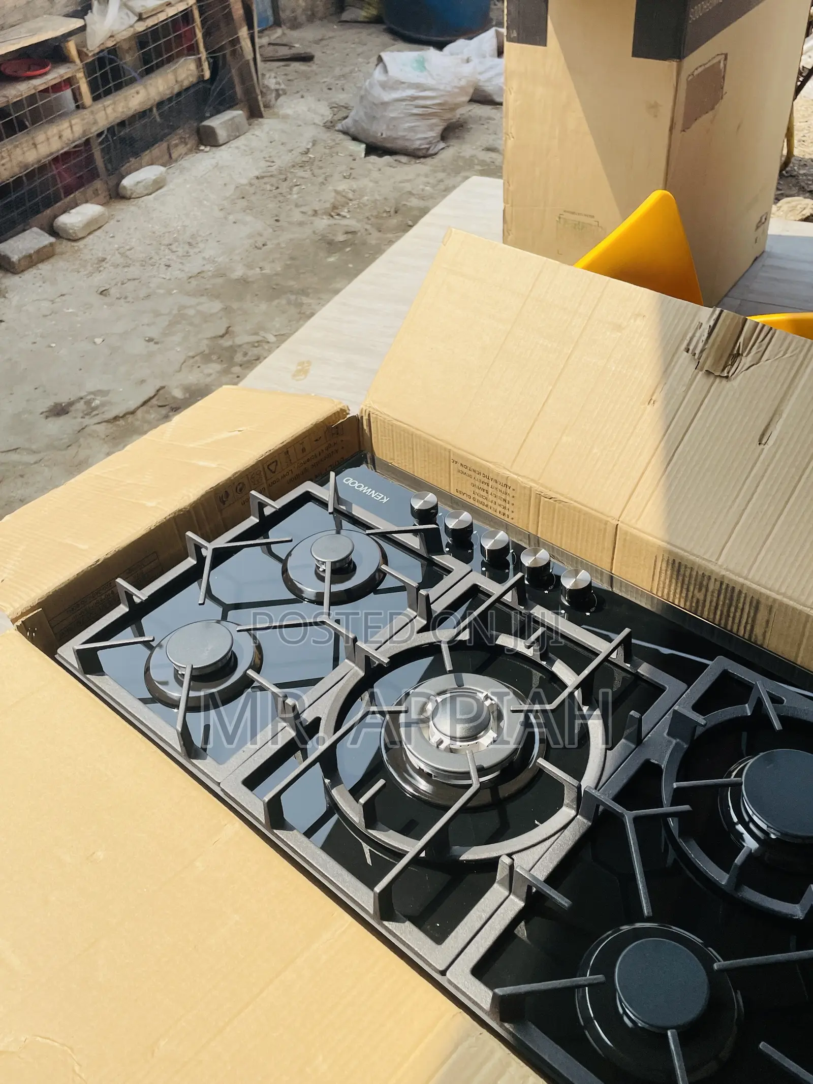 Fresh in Box Kenwood 90cm 5 Gas Built-in Burner(Black).