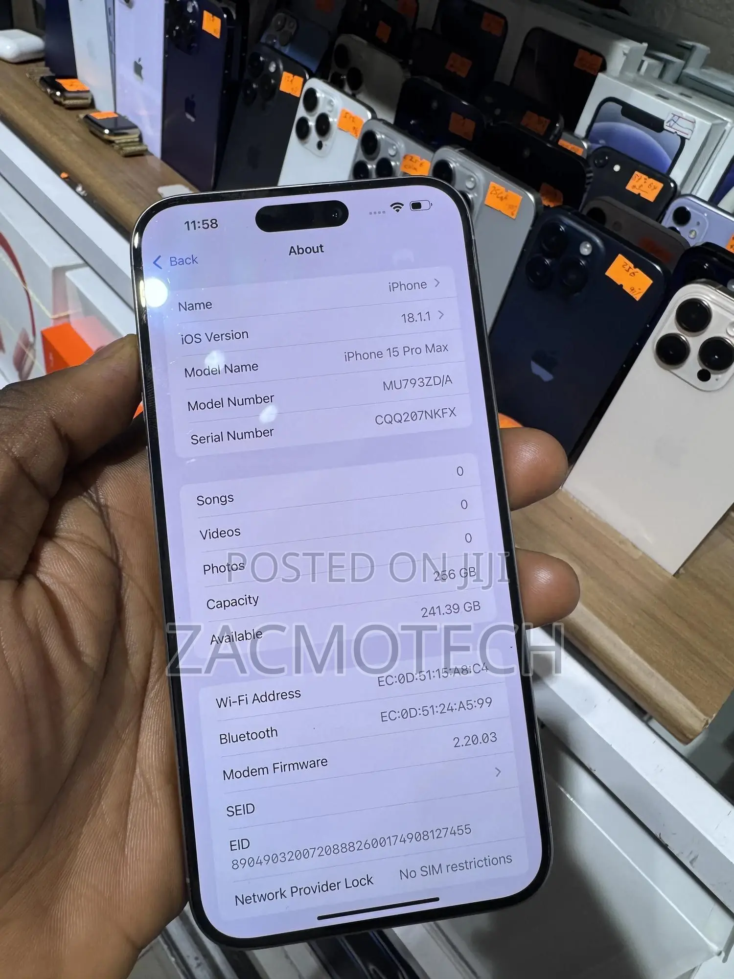 Apple iPhone 15 Pro Max 256 GB Silver