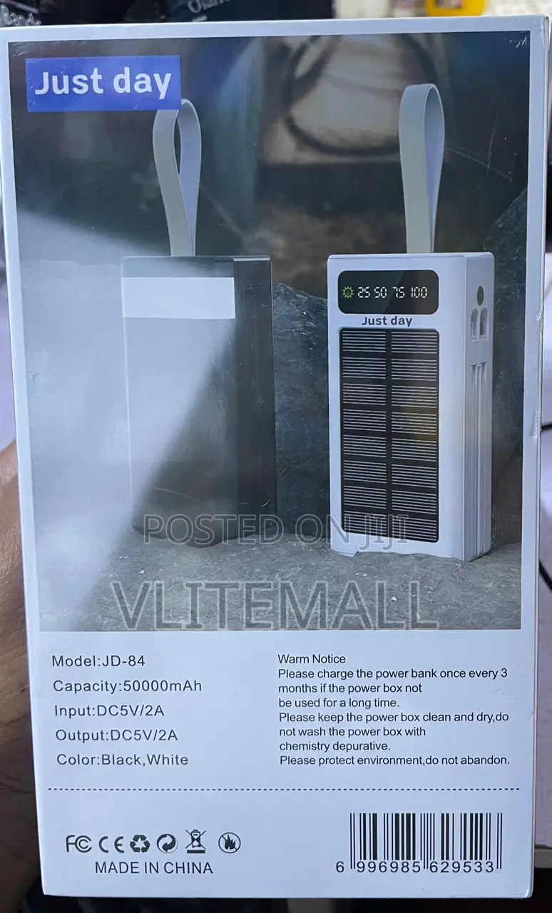 Just Day Solar Energy 50000mah