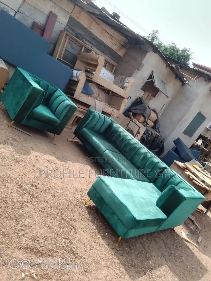 Amazing L-Shape Sofas, in Green Colors