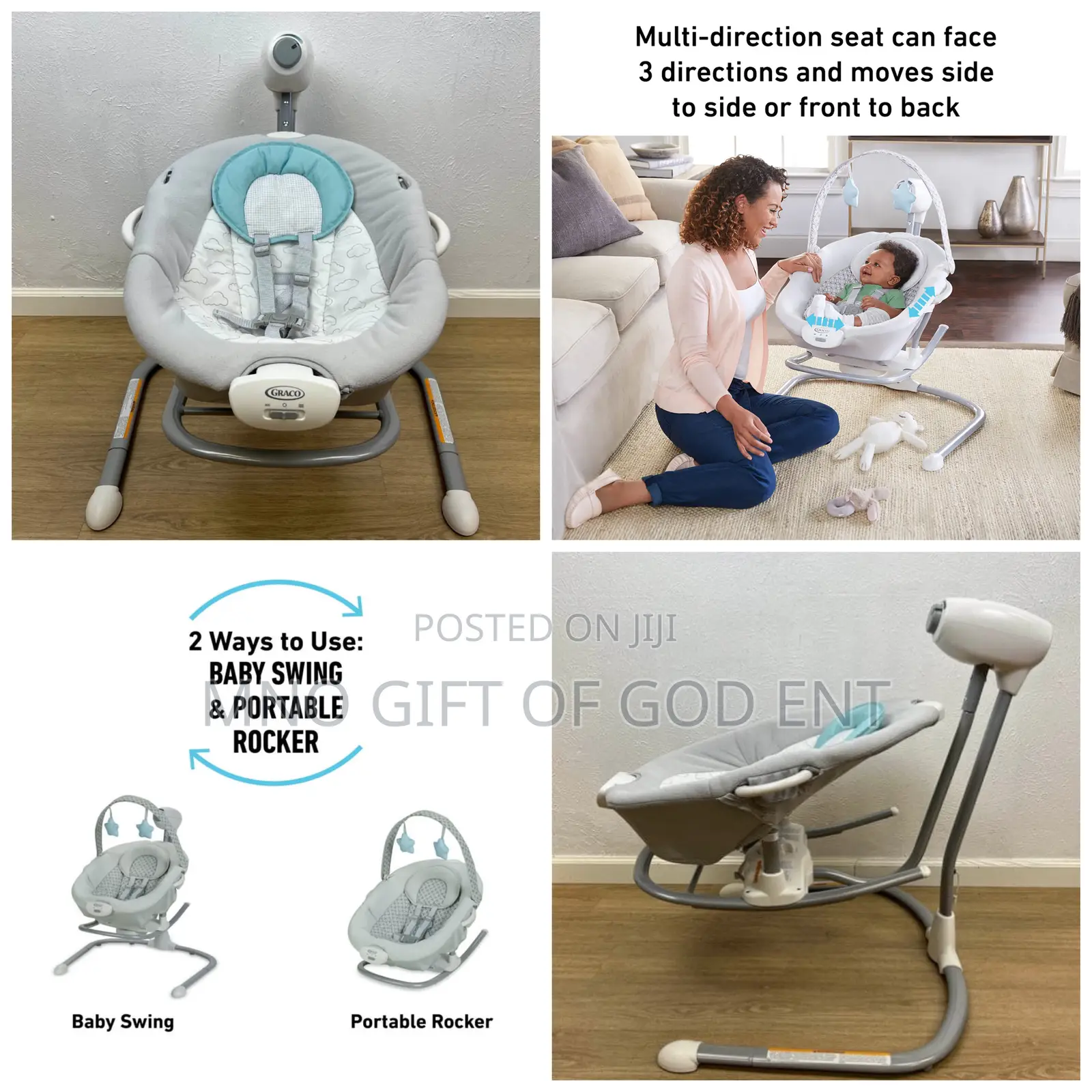 Soothe 'N Sway Baby Swing With Portable Rocker