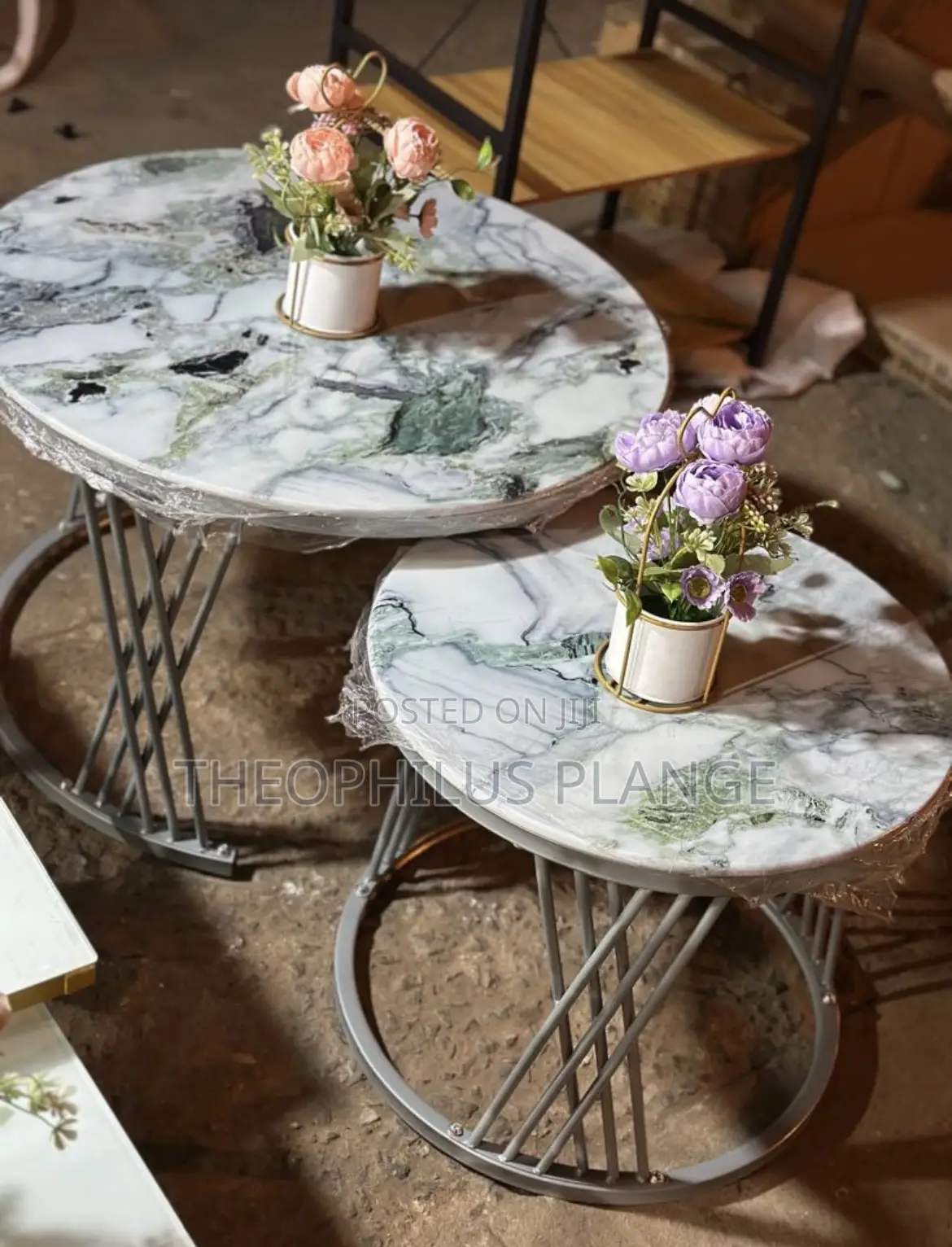 2 in 1 Mable Center Table ( White Ash Design)
