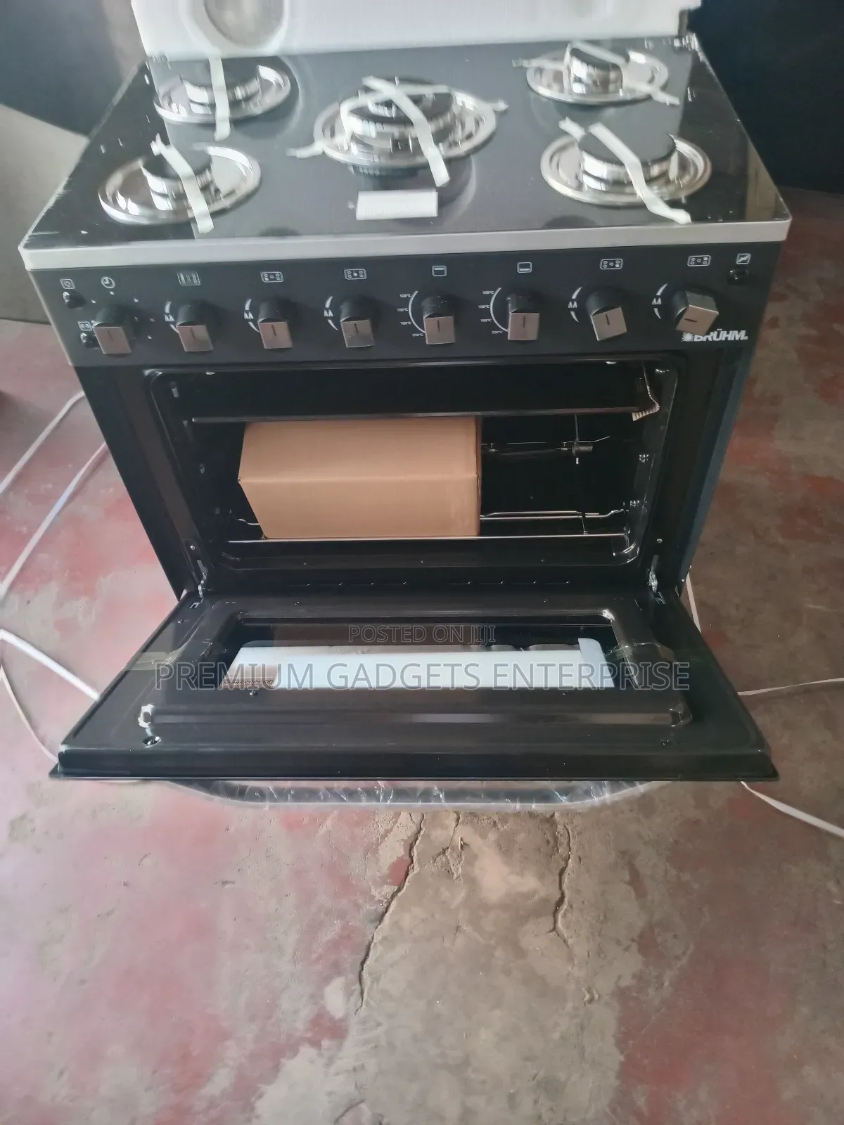 Bruhm Gas Cooker BGC-8650IG – 5 Gas Burner 80cm X 60cm