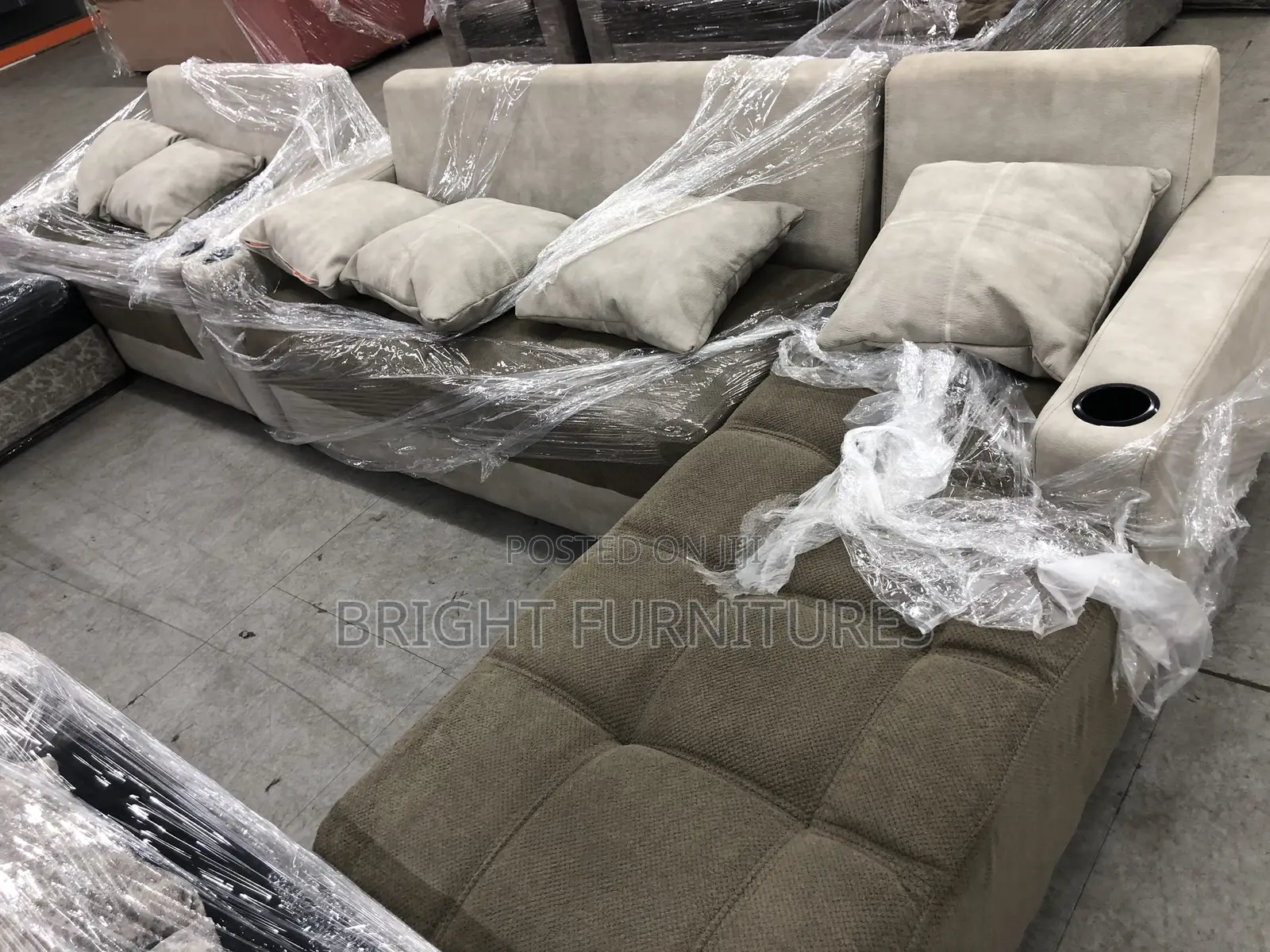 L Shape With 2 in 1 Turkish Sofa Sets