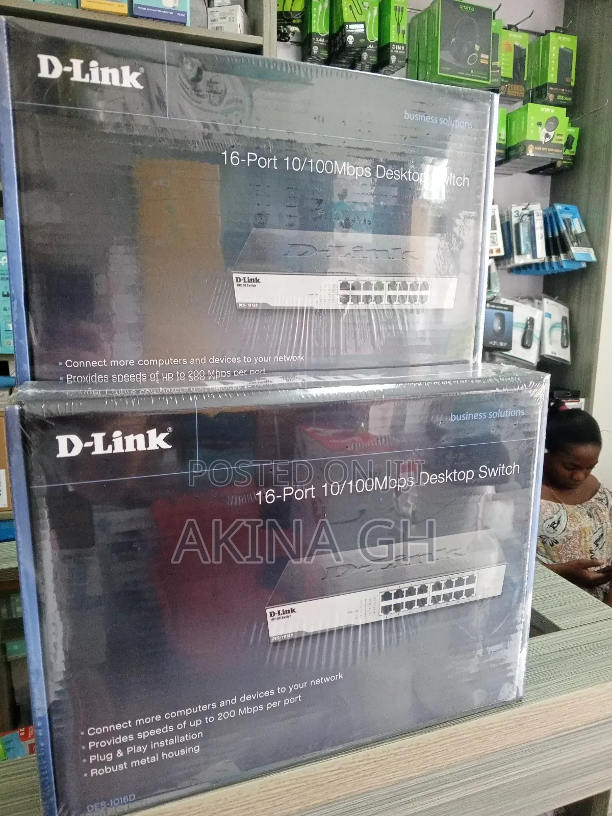 D-Link 16-Port Fast Ethernet Unmanaged Switch
Des-1016d