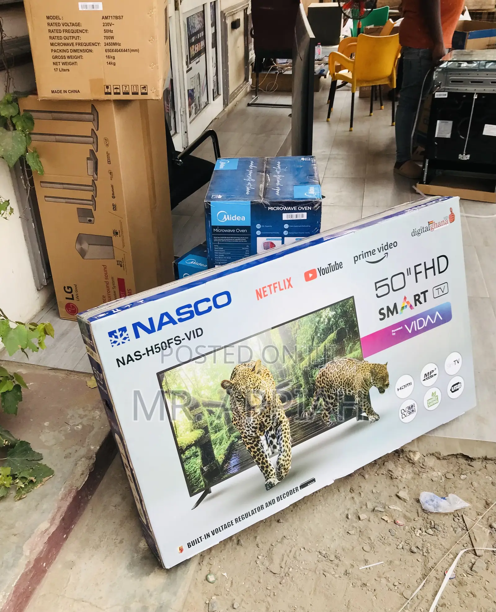 Reliable Nasco 50 Inch Led Digital Satellite Smart Tv,Black🙁