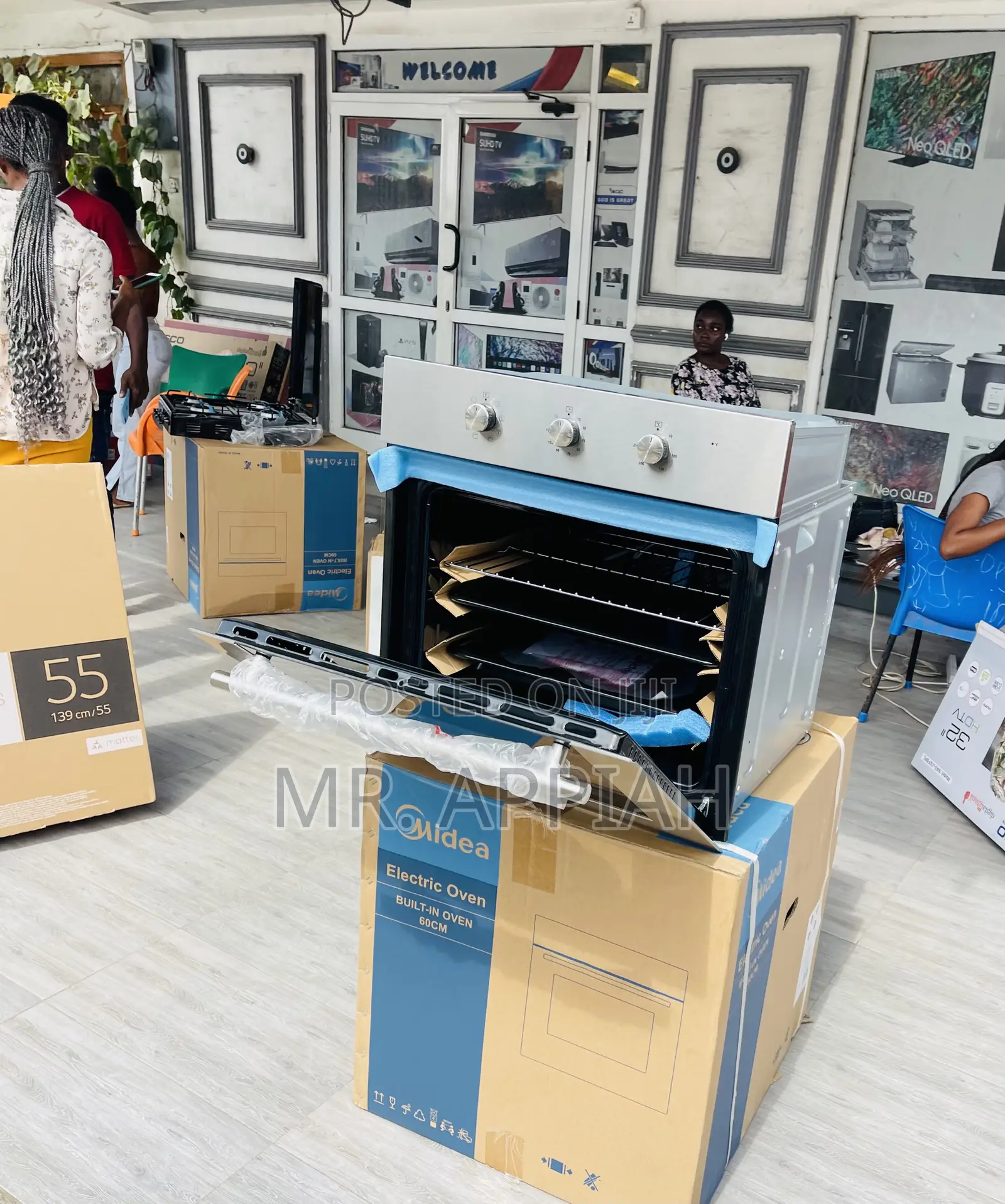 Buy Unique Midea 65m80m1 65L Built-in Oven(Gray).