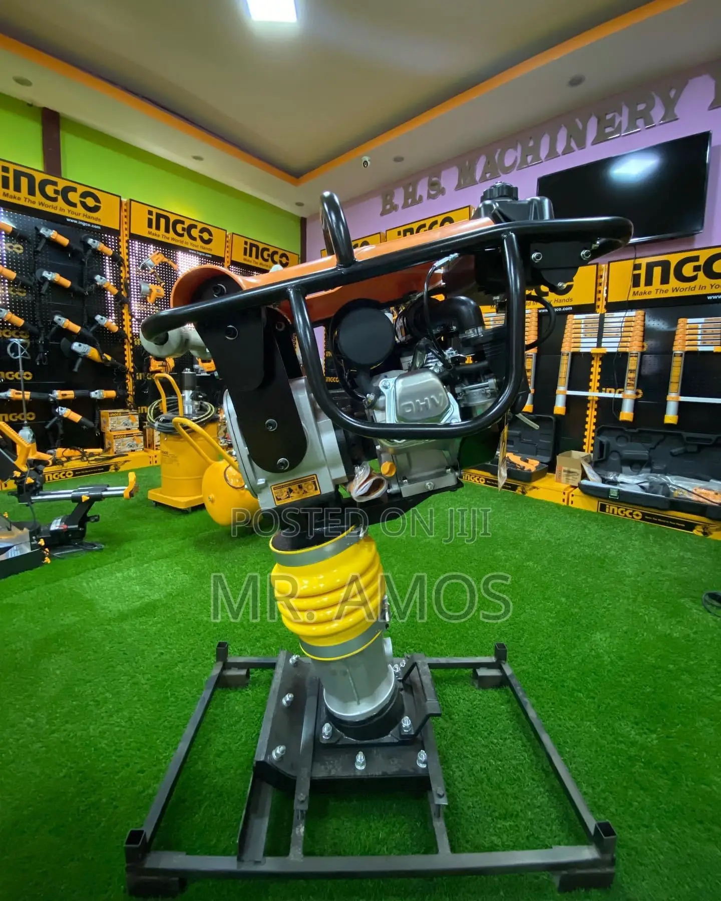 6.5hp 79kg Gasoline Tamping Rammer With 10kn Force - Grt75-2