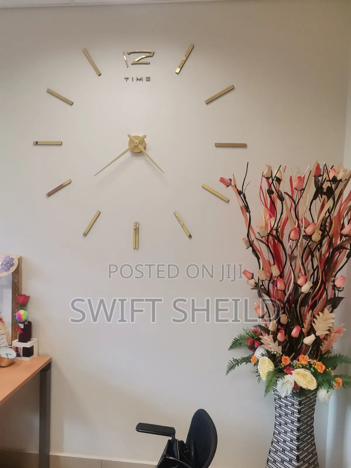 3d Design Clock Working Large Type