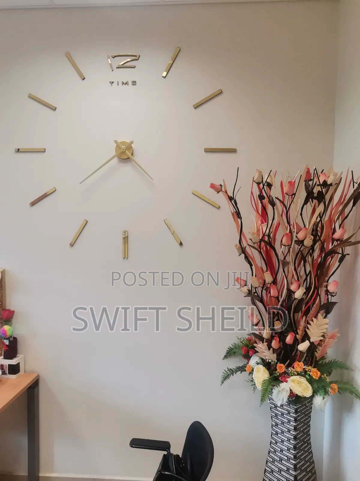 3d Design Clock Working Large Type