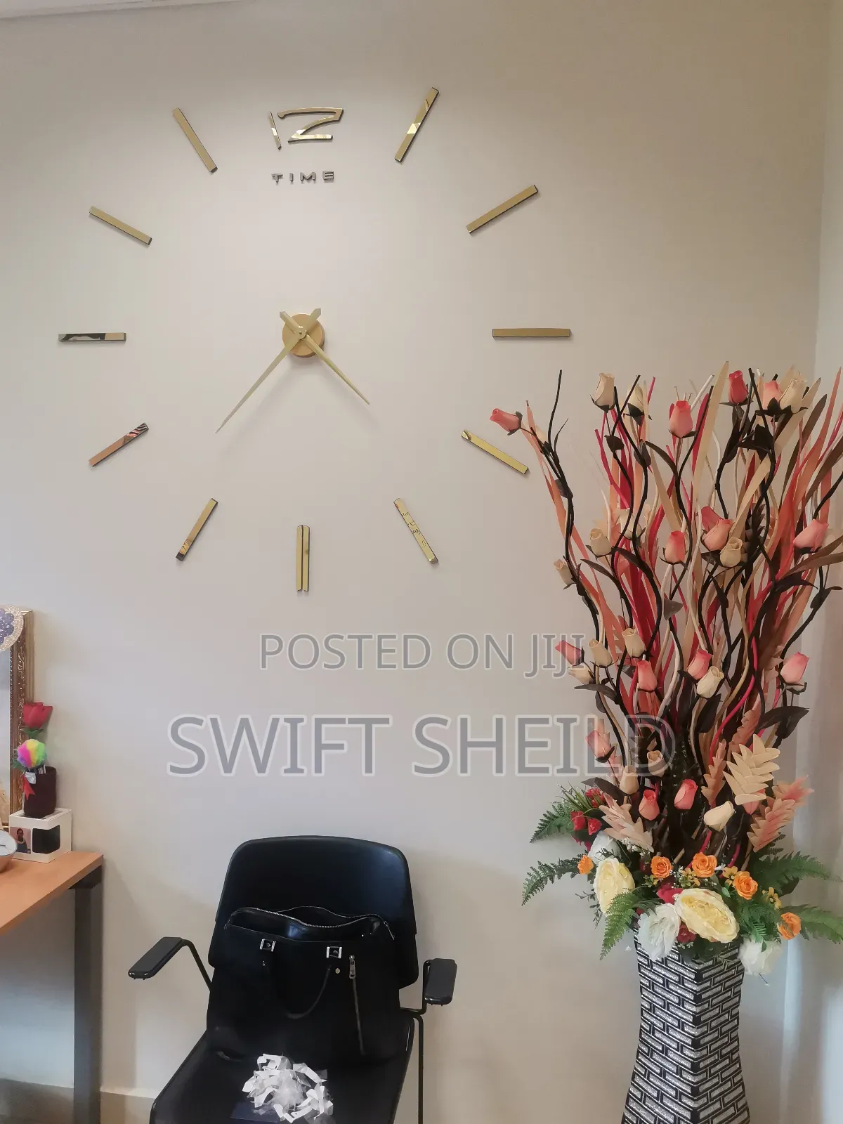 3d Design Clock Working Large Type