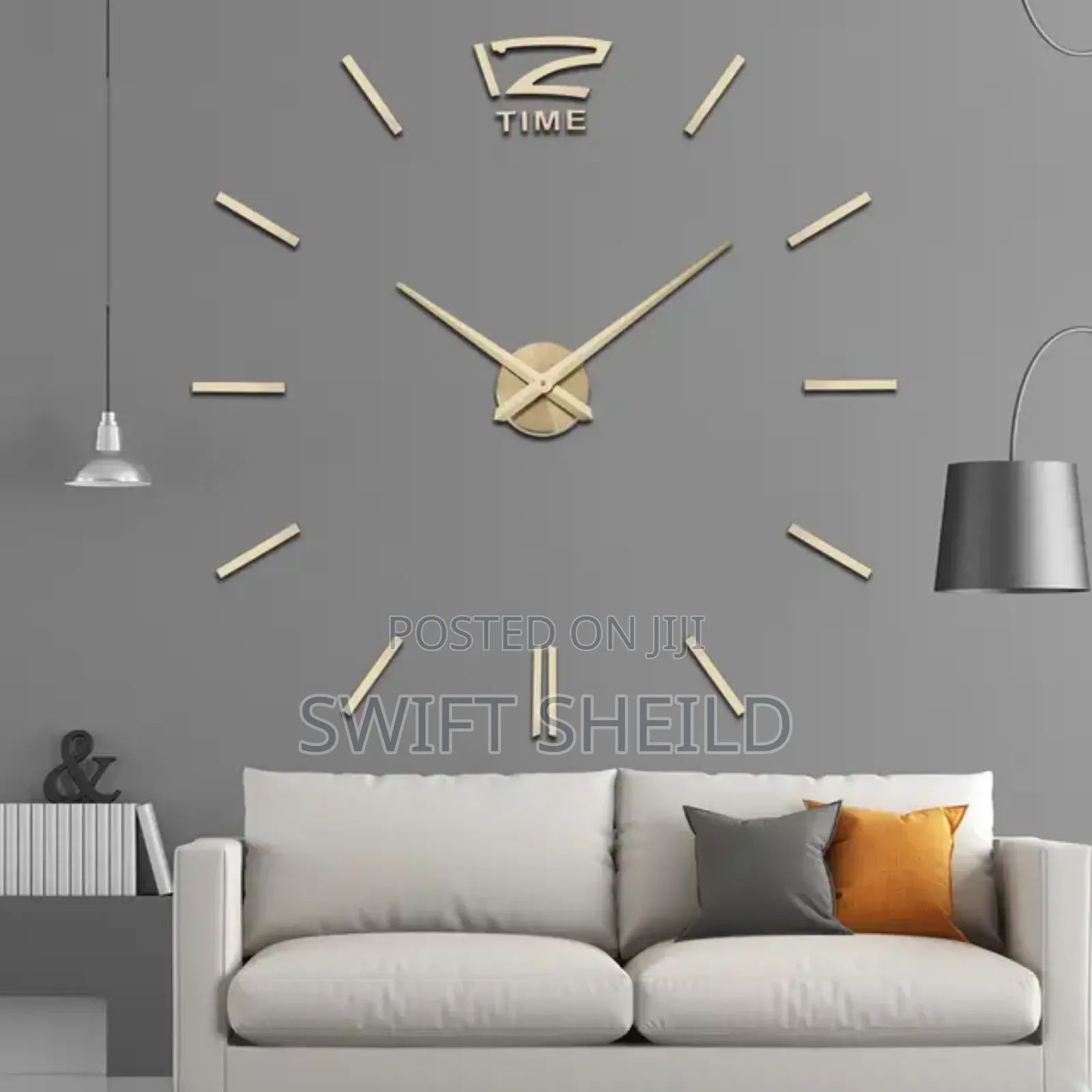 Beautiful Design 3d Wall Clock Large Type 100-120cm