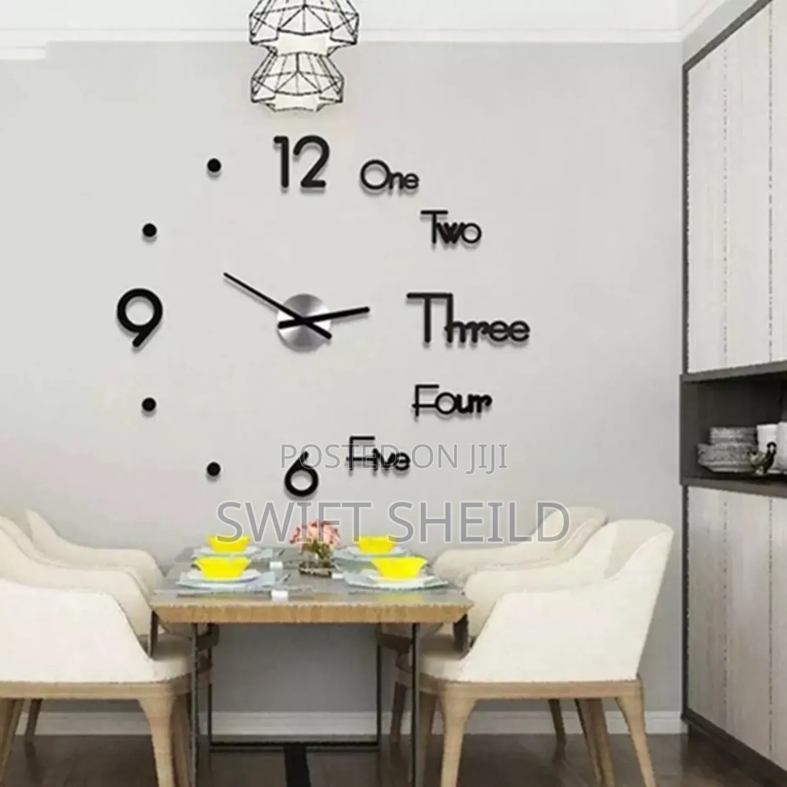 New Design 3d Wall Clock Large 100 120 Cm