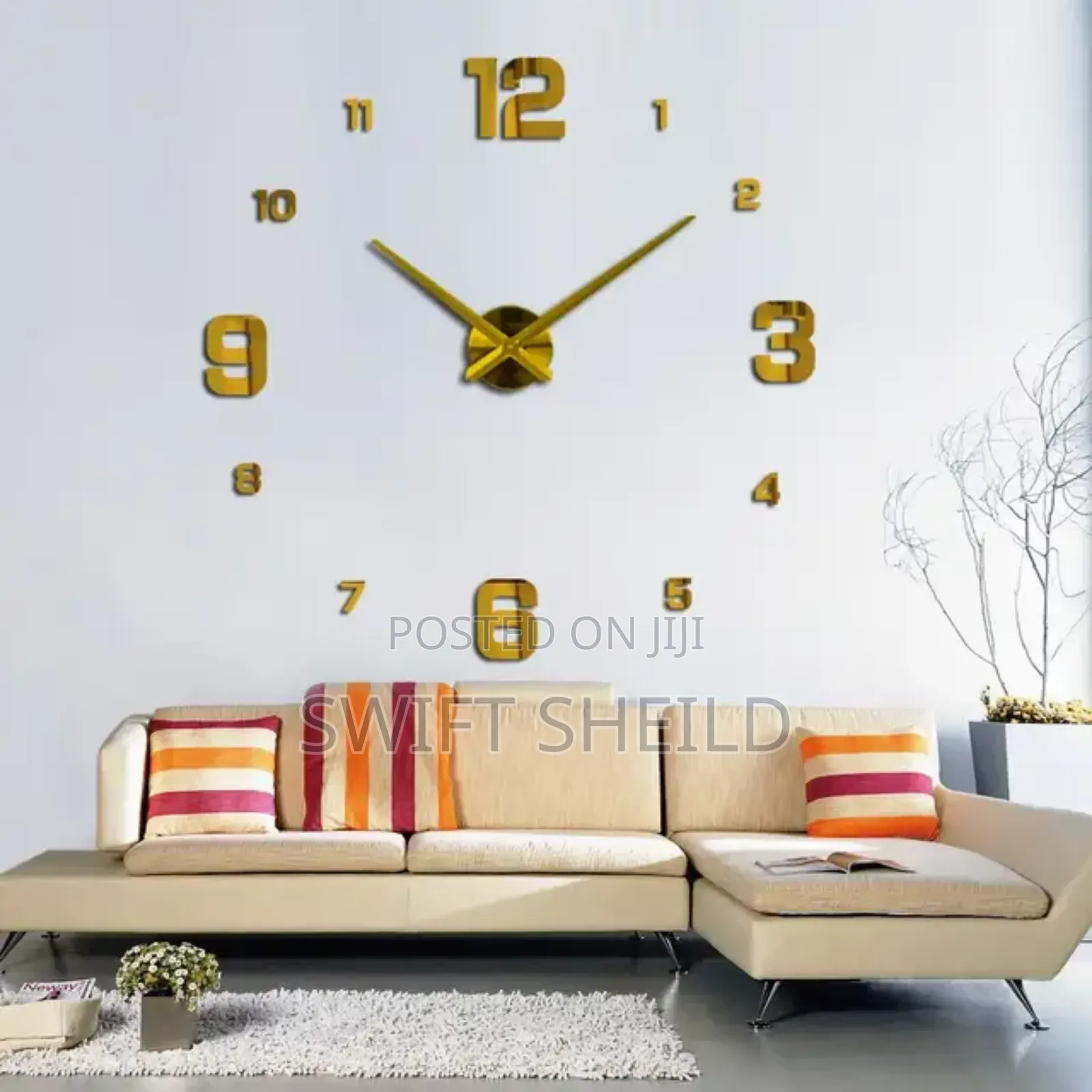 Beauty 3d Wall Clock Large 100 to 120cm Diameter