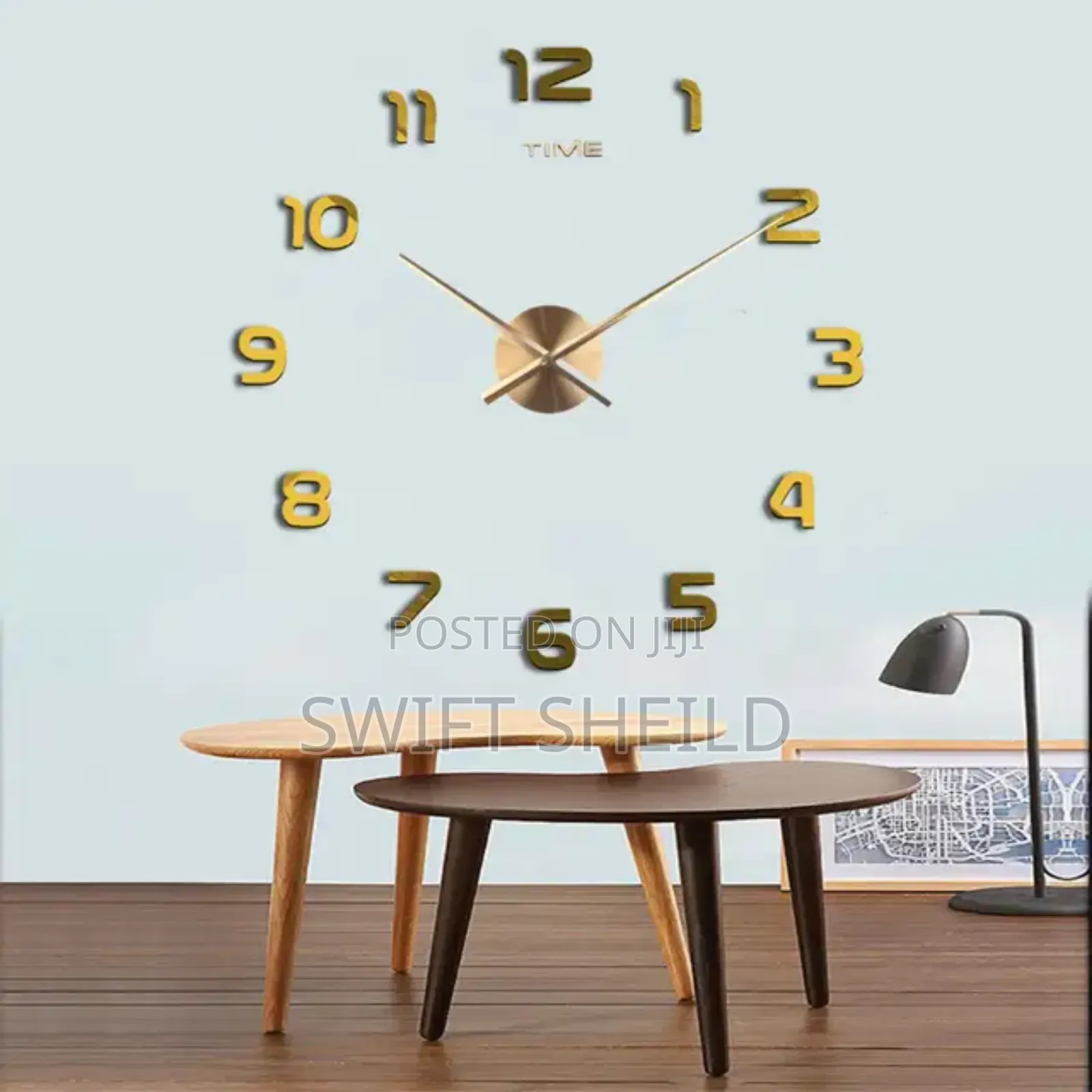 Clock. 3d Design Large 100-120cm Diameter