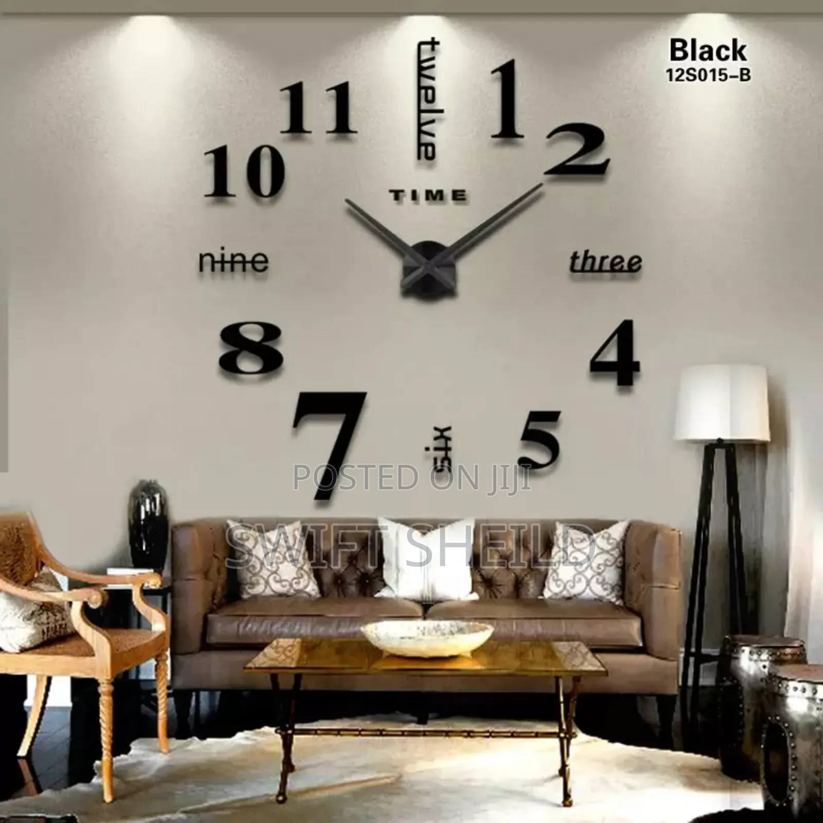 Classic Spec 3d Wall Clock Large 100 to 120cm Diameter