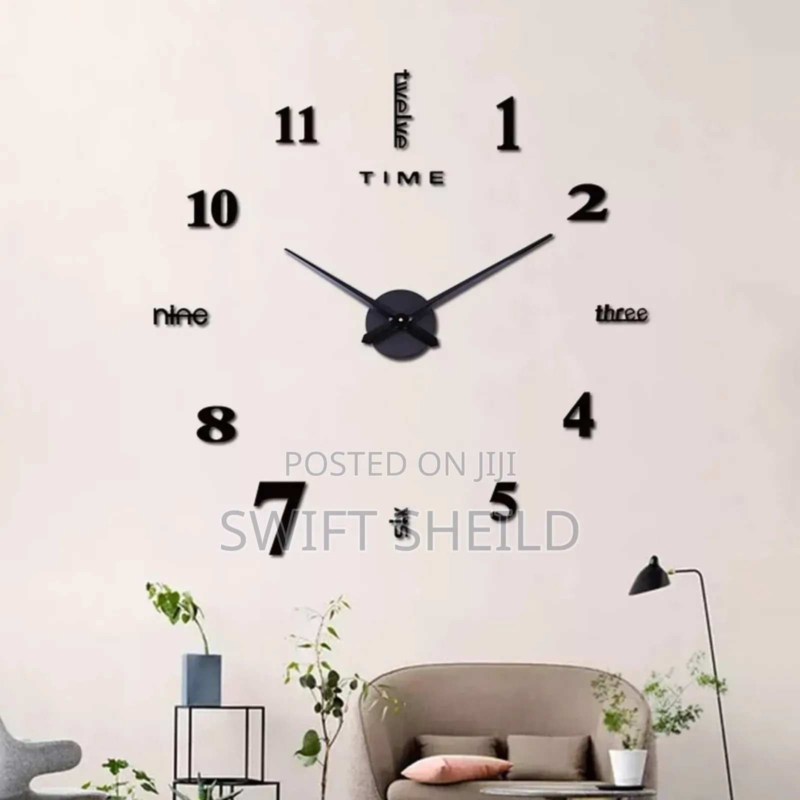 Classic Spec 3d Wall Clock Large 100 to 120cm Diameter