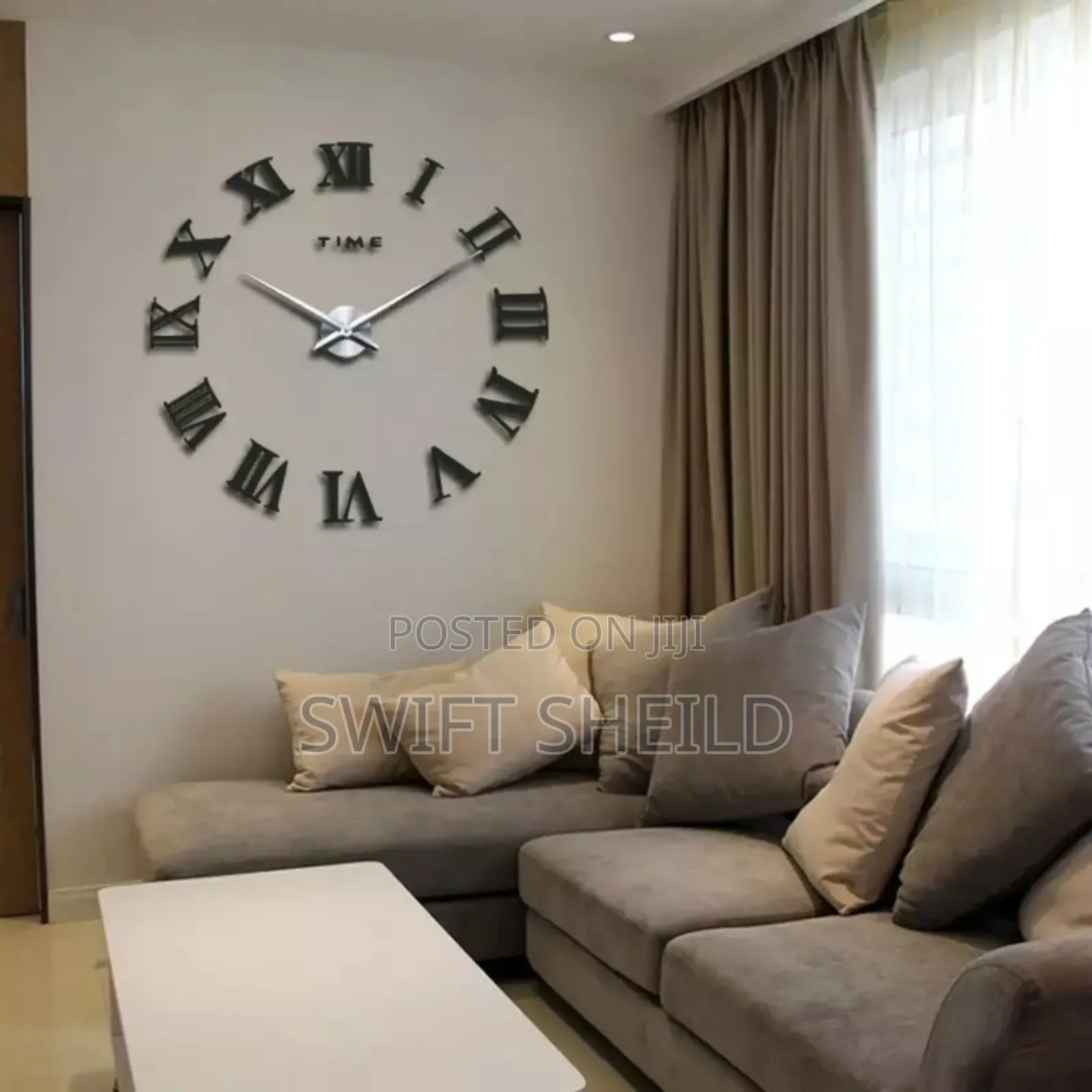 Roman Numeral Design 3d Wall Clock