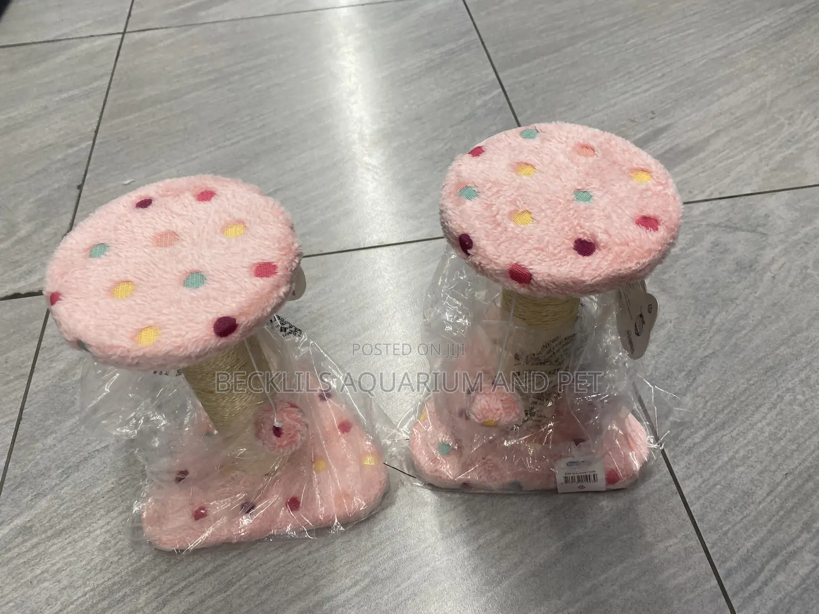 Pink Cat Scratching Post