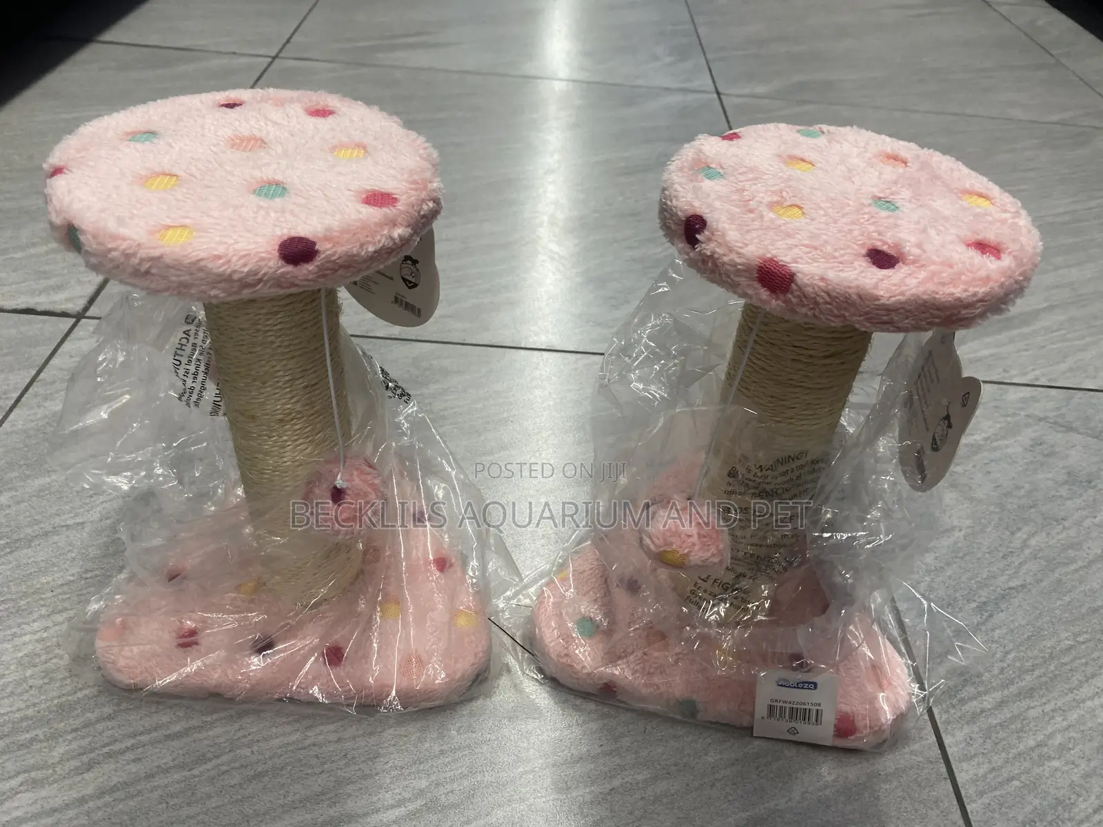 Pink Cat Scratching Post