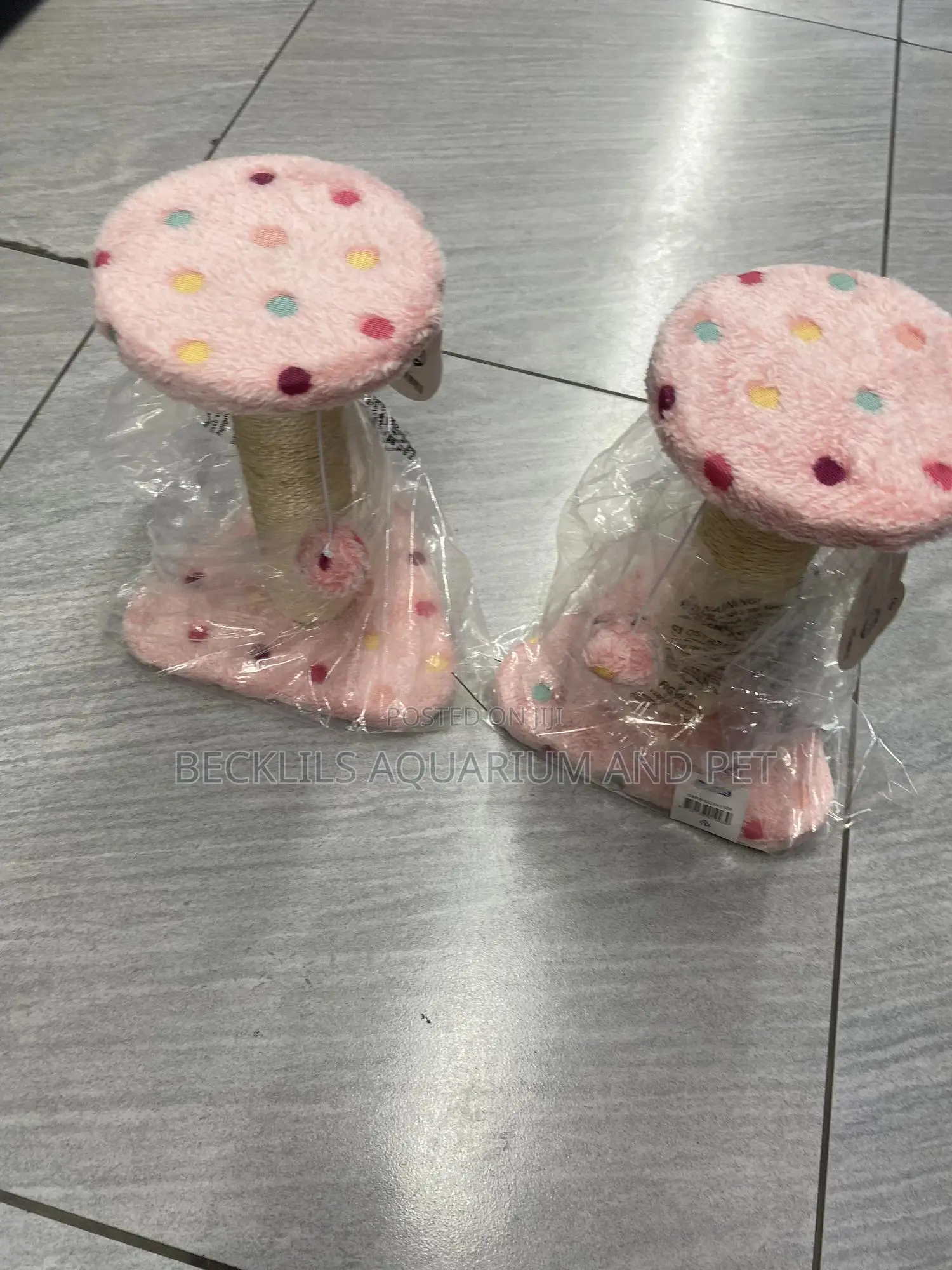 Pink Cat Scratching Post