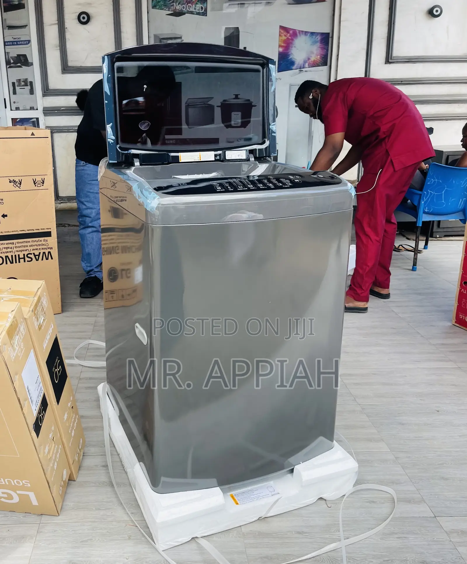 Choose LG 16kg Top Load Electric Washing Machine(Gray).