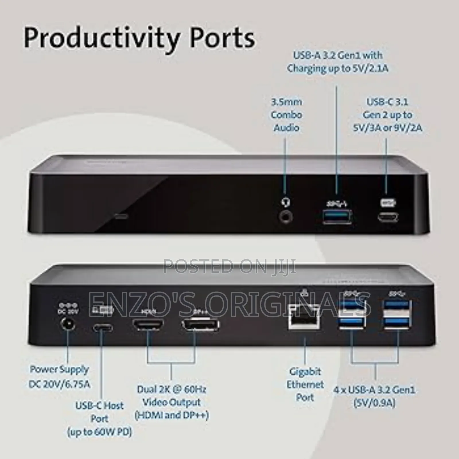 USB-C and USB 3.0 Docking Station Kensington SD4700P