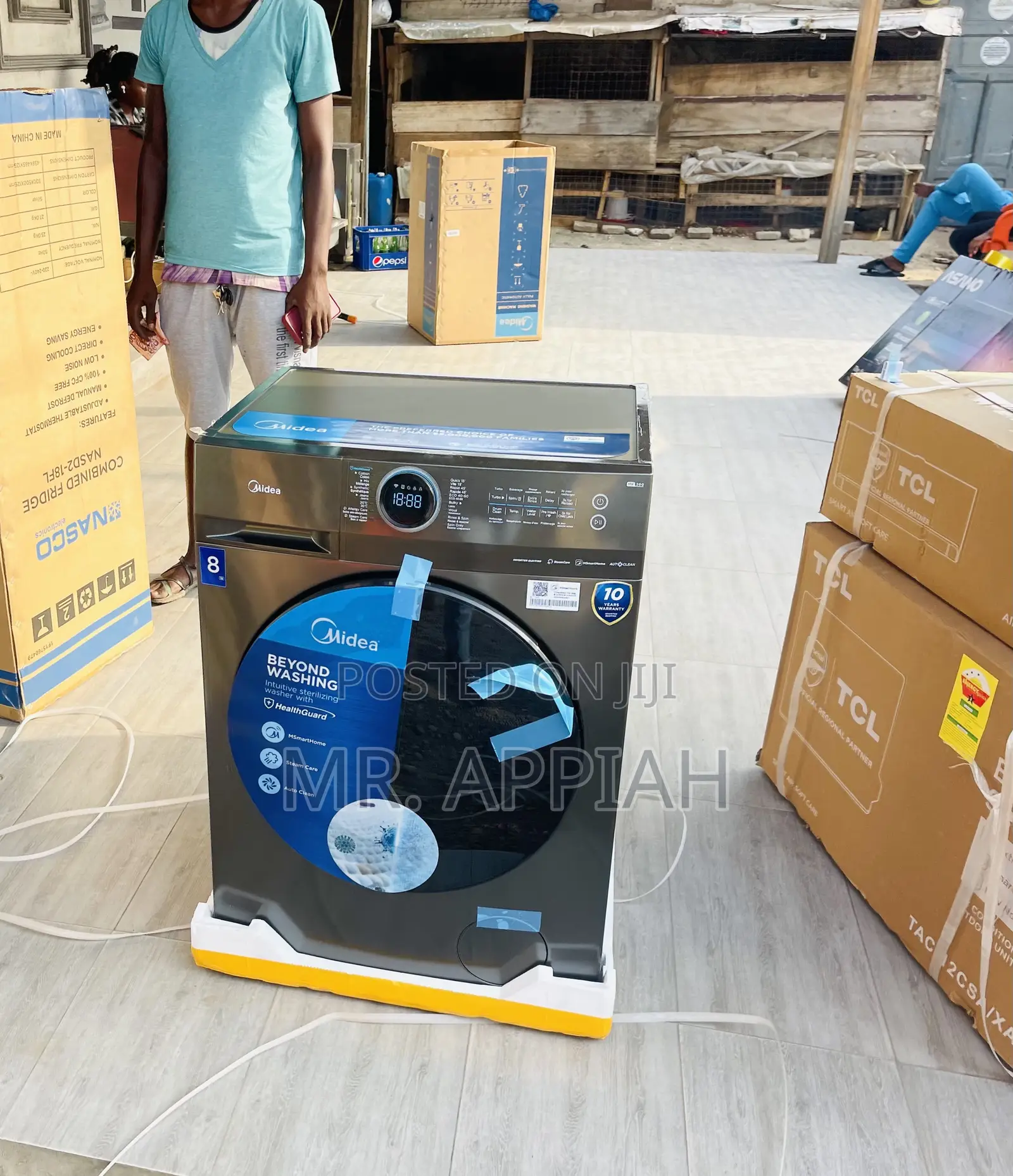 Powerful Performance Midea 8kg Front Load Washing Machine