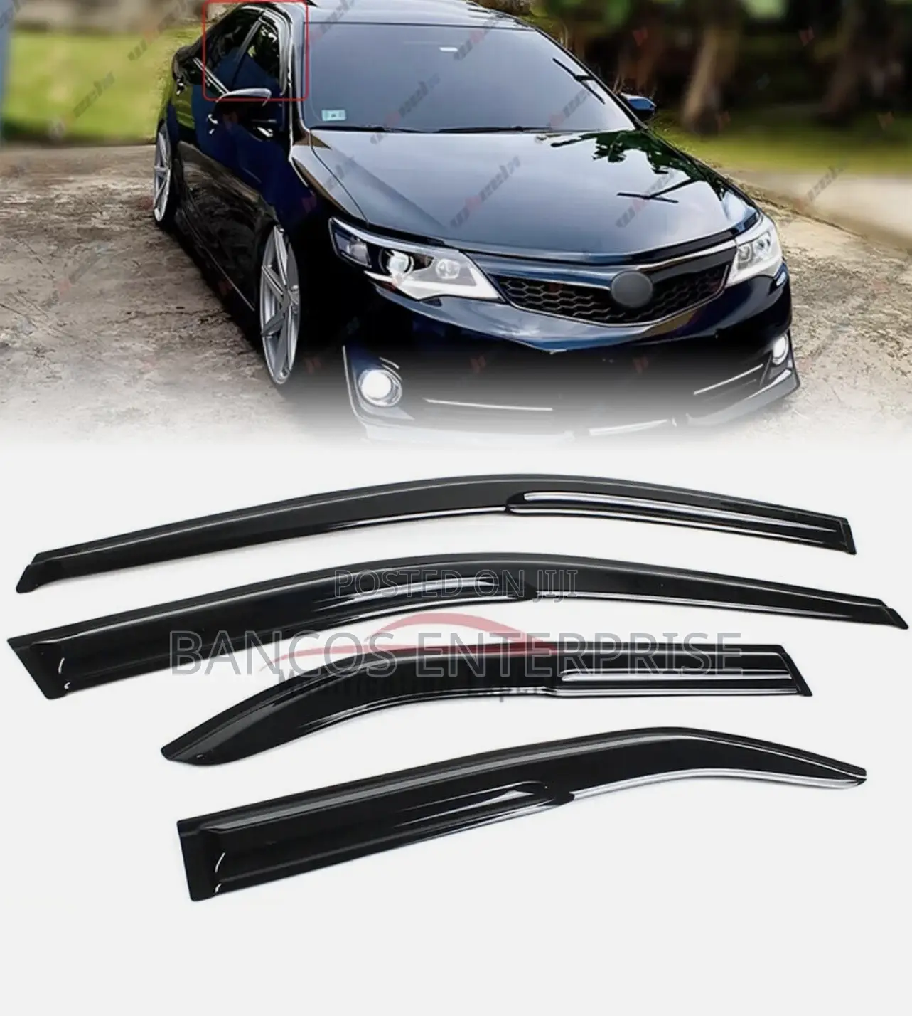 2012-2017 Toyota Camry Style Window Visor Sun Rain Guards