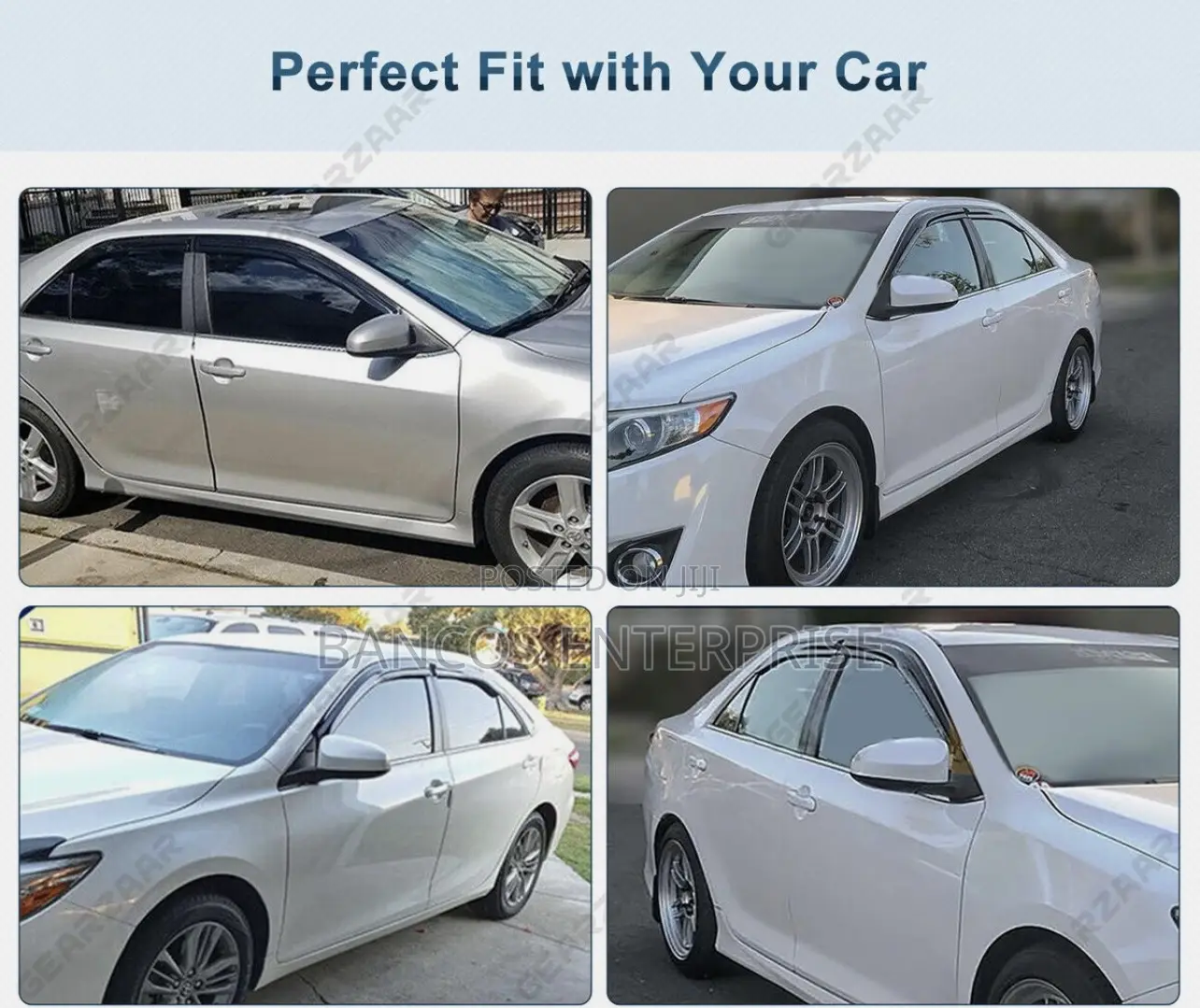 2012-2017 Toyota Camry Style Window Visor Sun Rain Guards