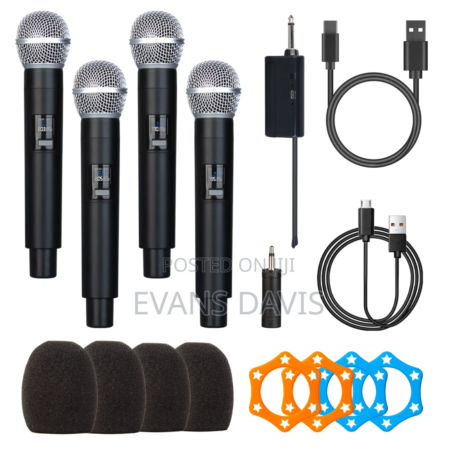 Biner 4 in 1 Professional Vocal Wireless Microphone