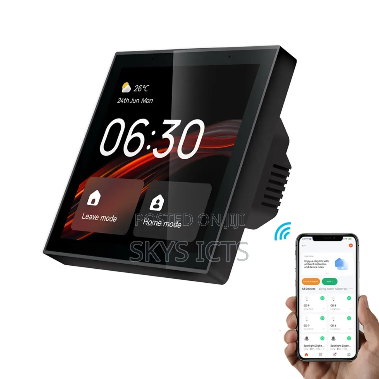 4 Inch Zigbee Gateway Built-in-Alexa Smart Control Panel