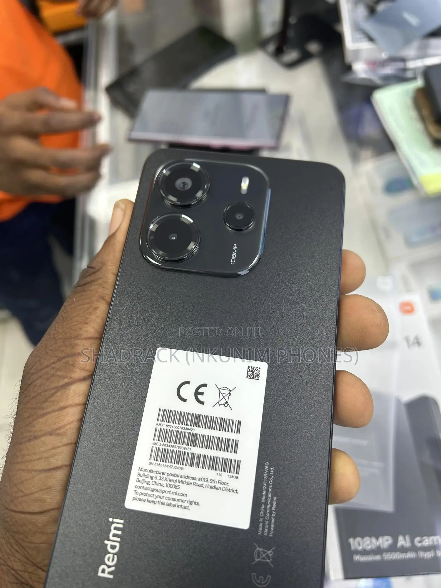 New Xiaomi Redmi Note 14 4G 256 GB Black