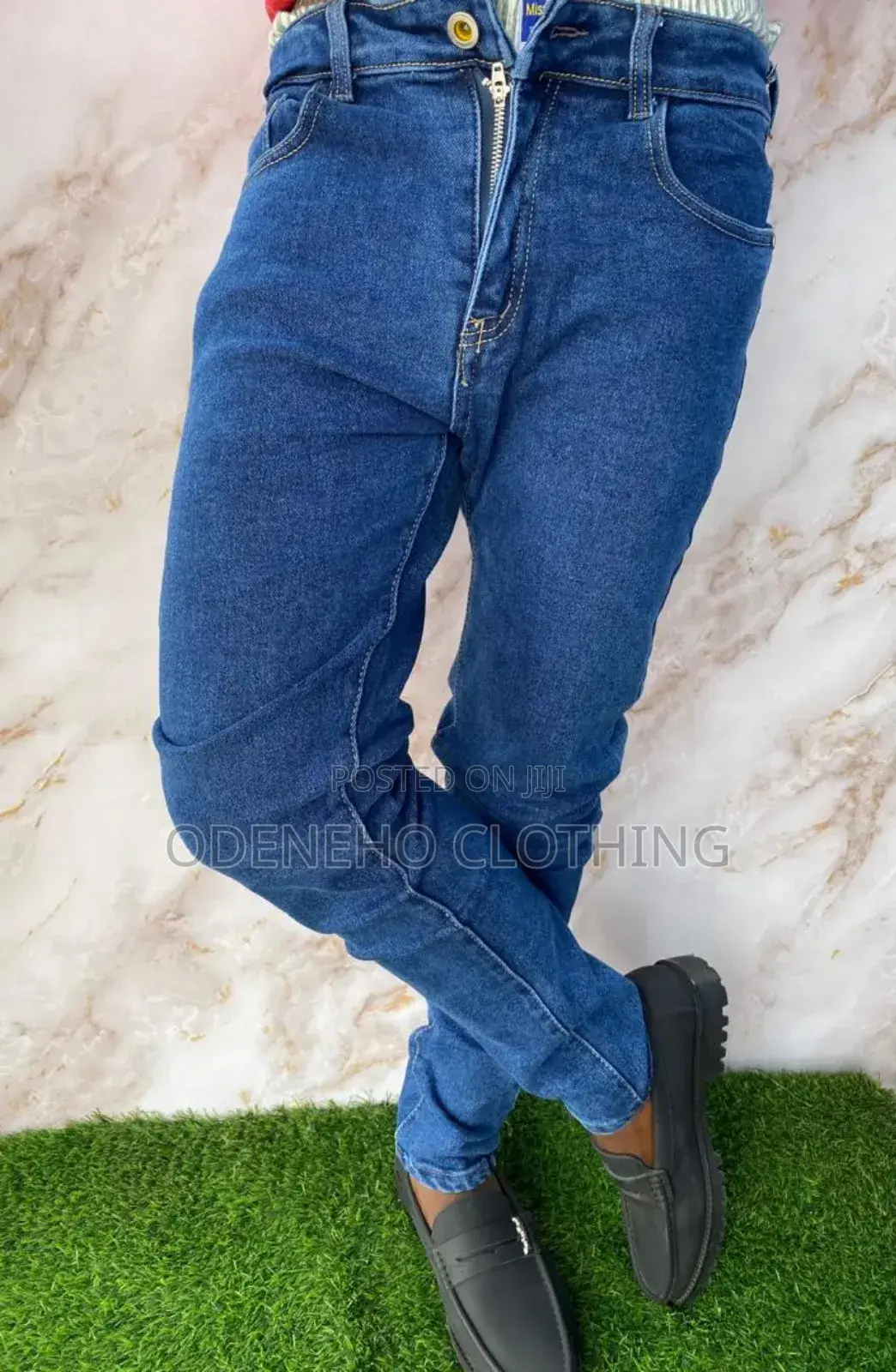 Plain Blue Jeans for Men