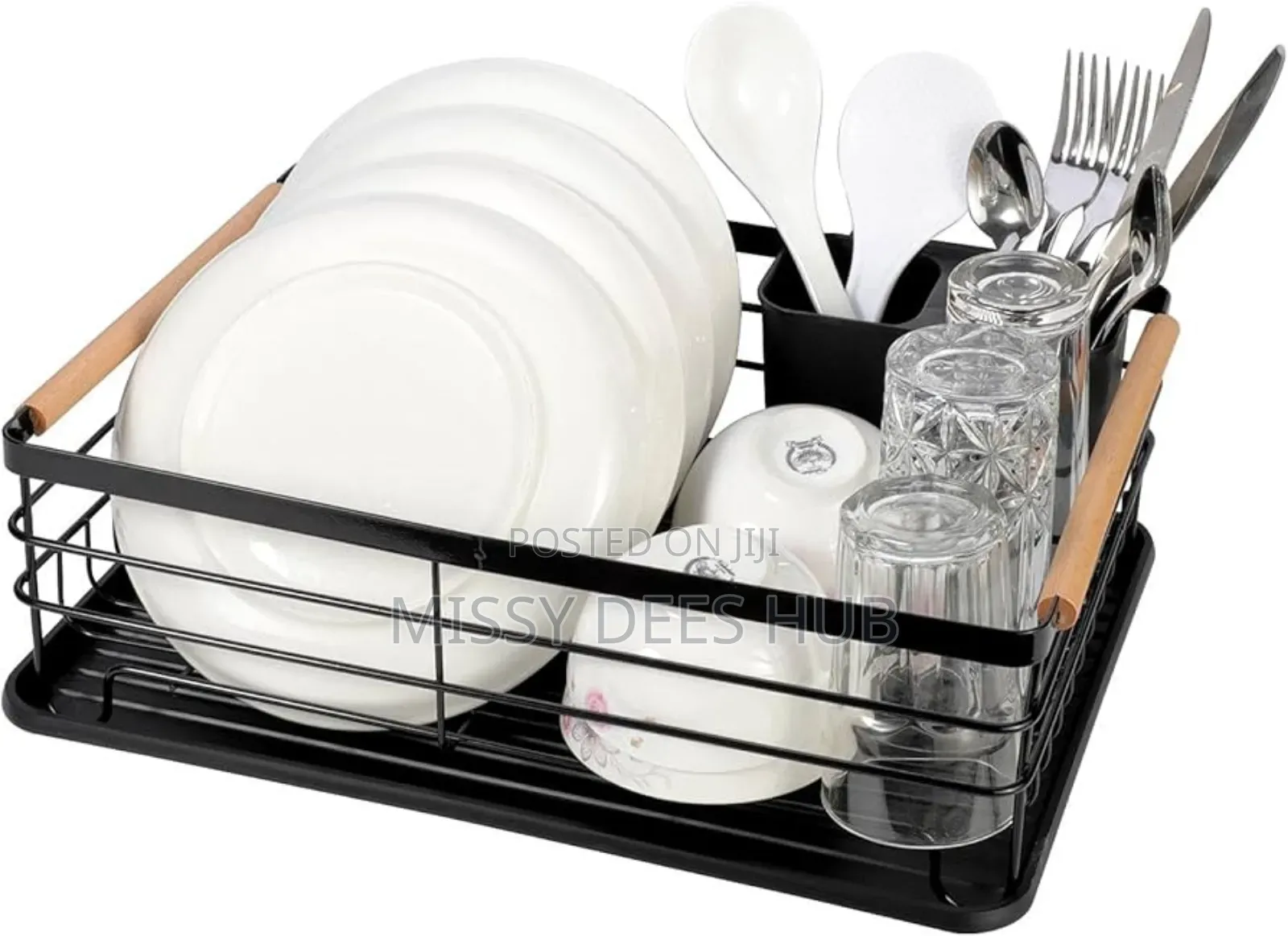 Dish Rack With Wooden Handles