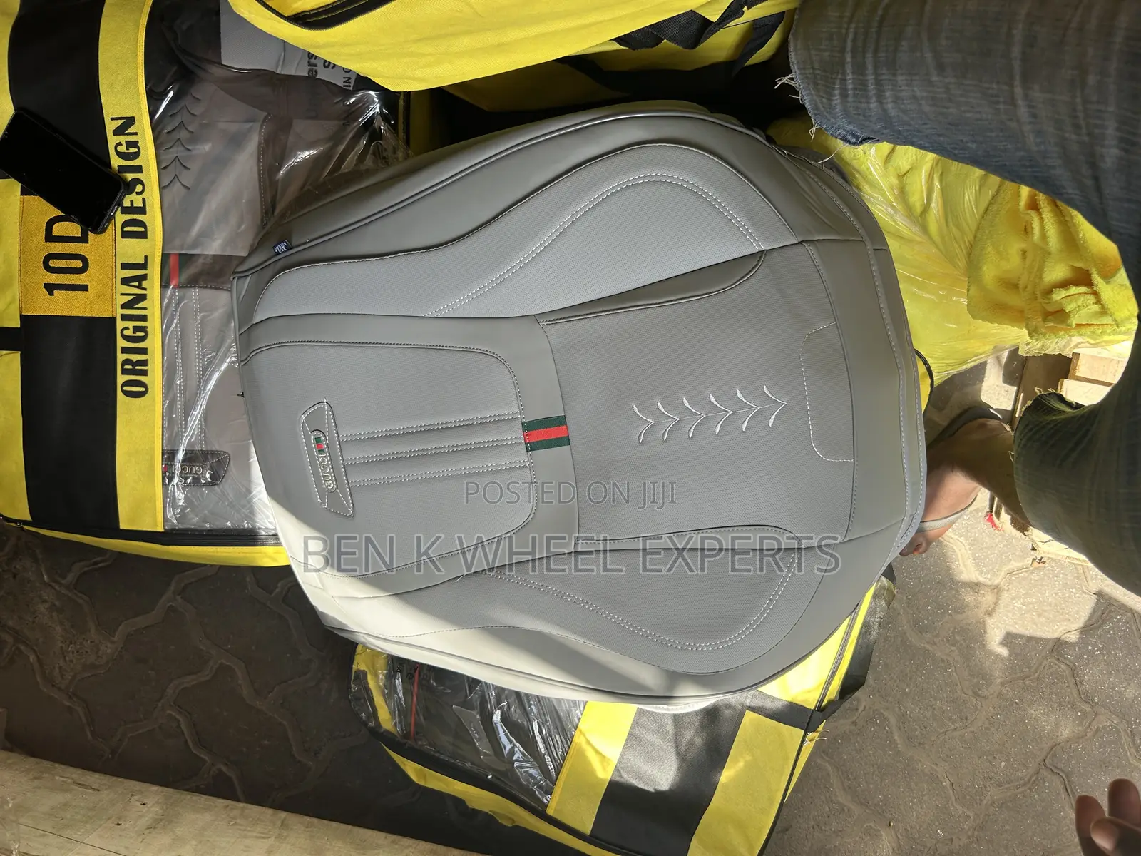 New 10D Leather Seat Covers With Neck Back Support