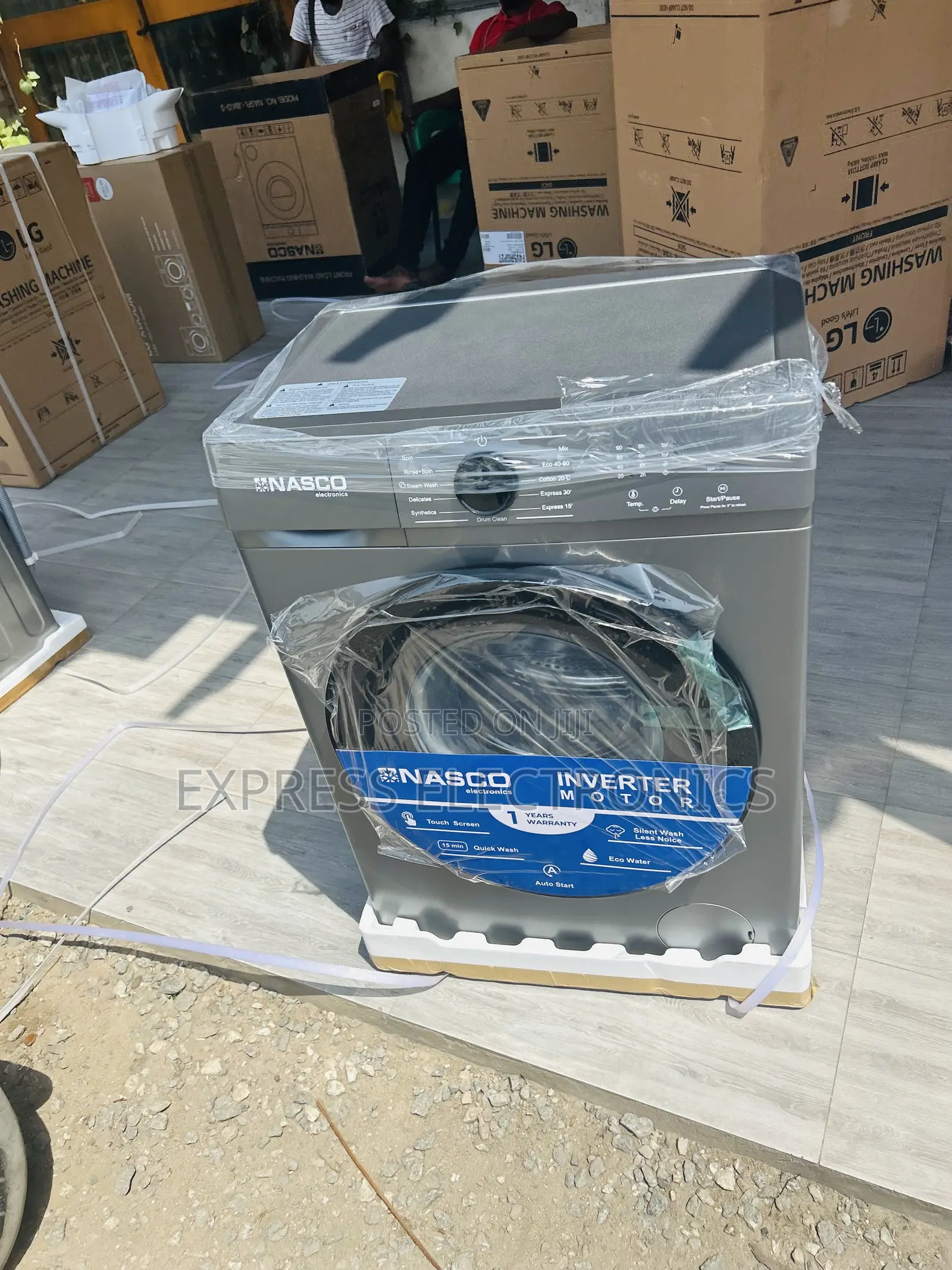 Stainless Steel Washing Machine Full Auto 6kg Nasco
