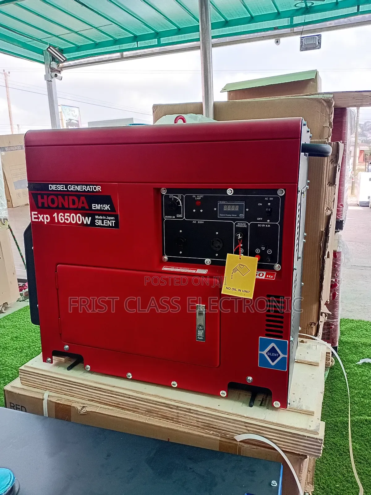 Honda 16500w Silent Generator Red