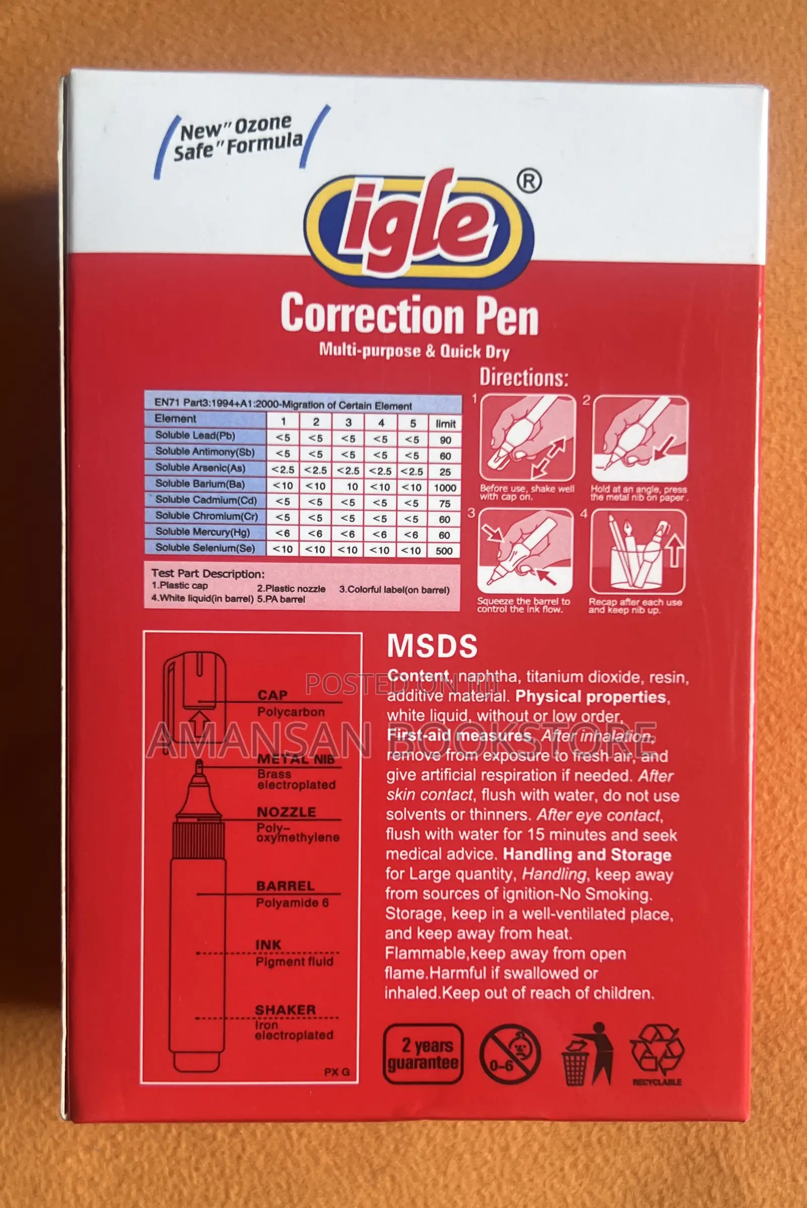 Correction Pen (Igle, 12 Pieces)