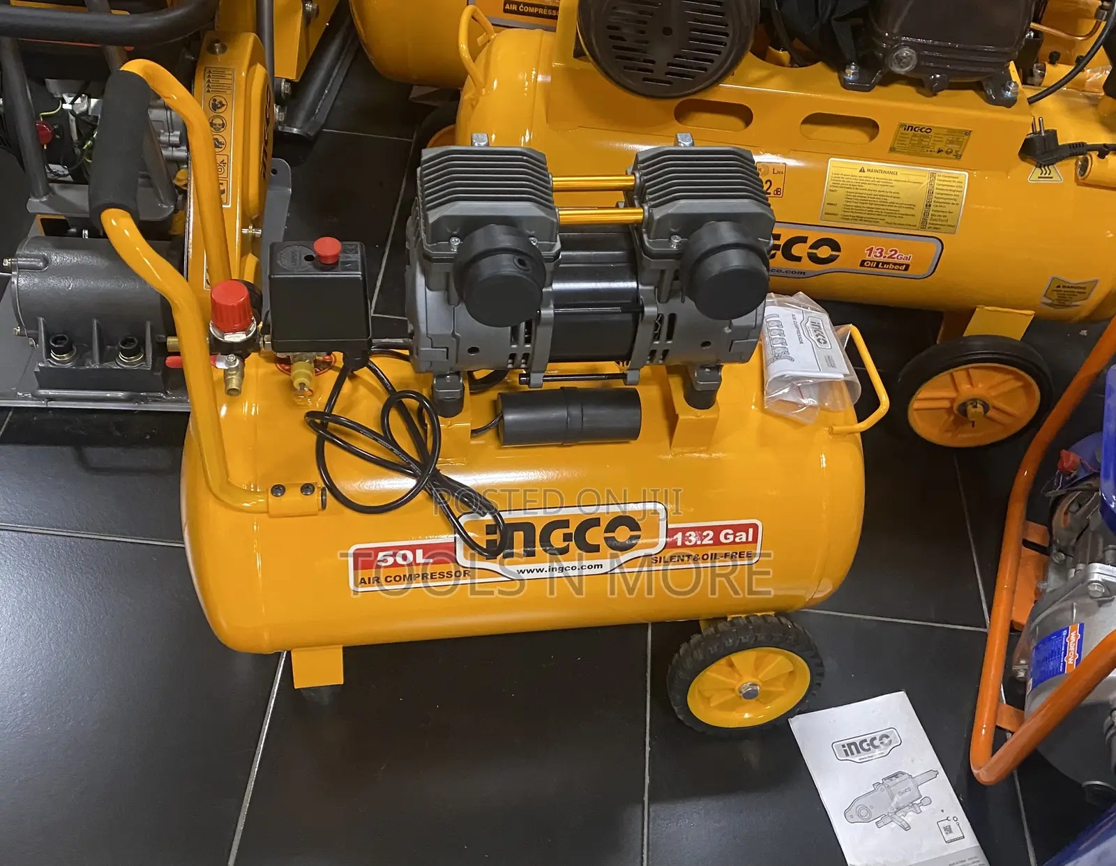 INGCO Air Compressor 50L (Oil Free)