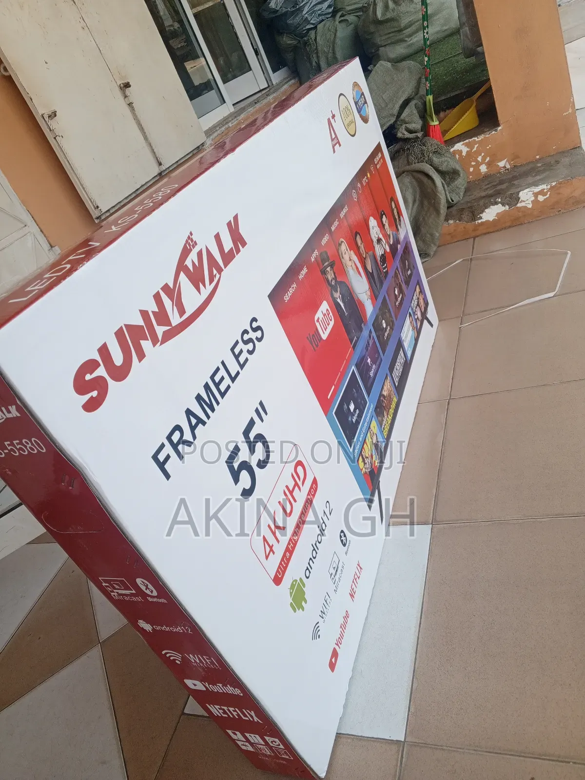 Sunnywalk 55 Inch Uhd Smart Android Tv