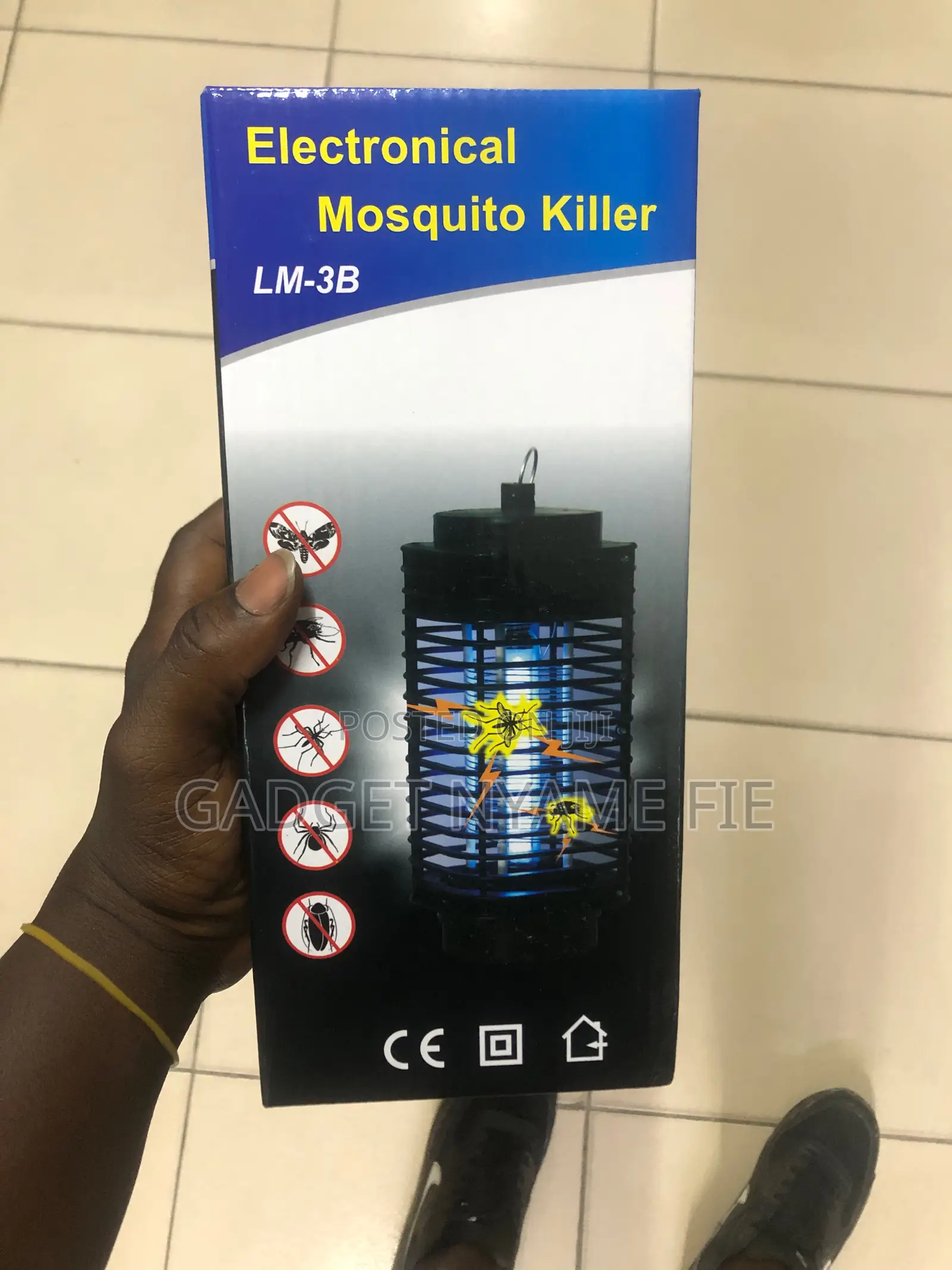 Portable Tabletop Insect Killer – Silent Electric Bug Zapper