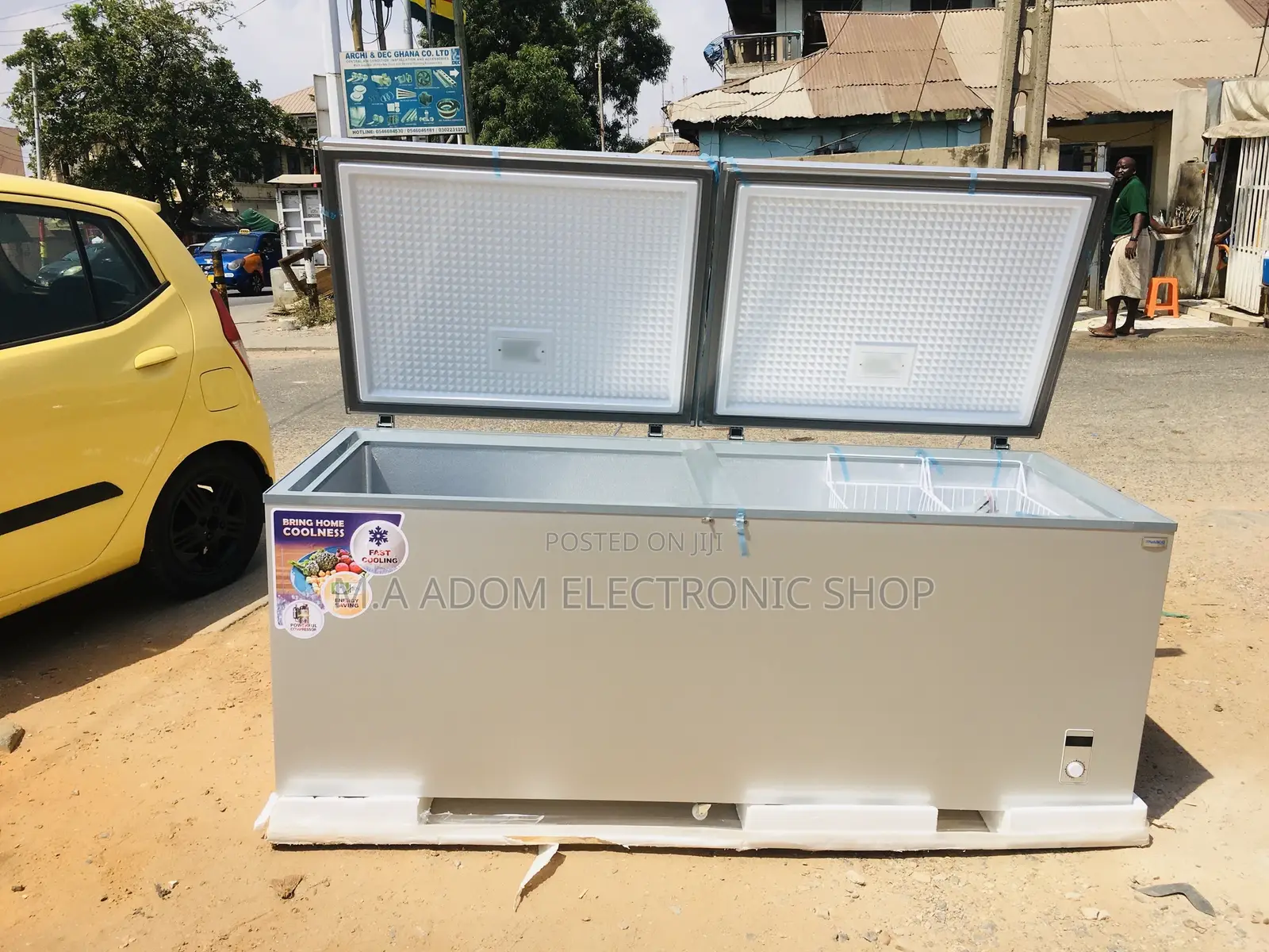 Nasco 800 Litres Chest Freezer Double Door With Led Light