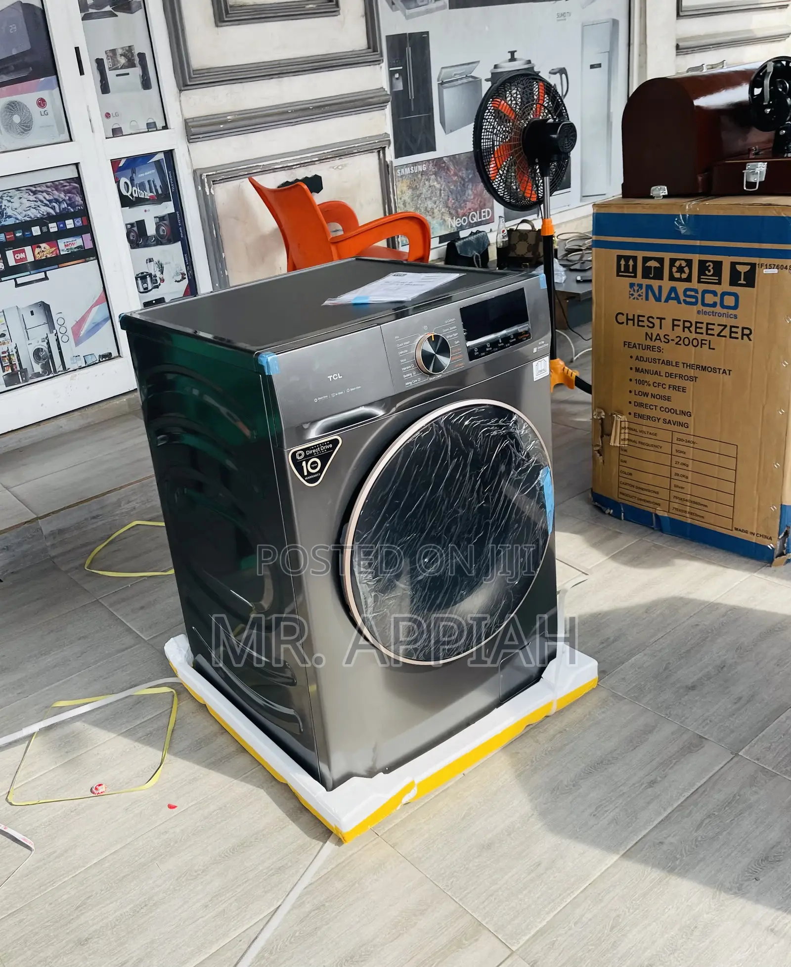 Laundry Made Easy With Tcl10.5kg Front Load Washing Machine