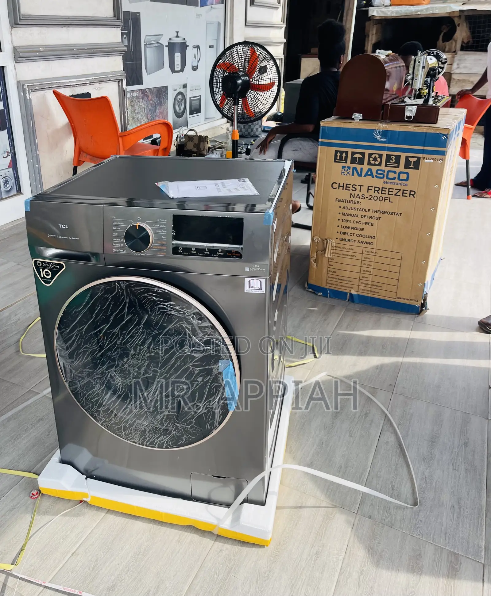 Original TCL 10.5kg Wash and Dry(Gray) 